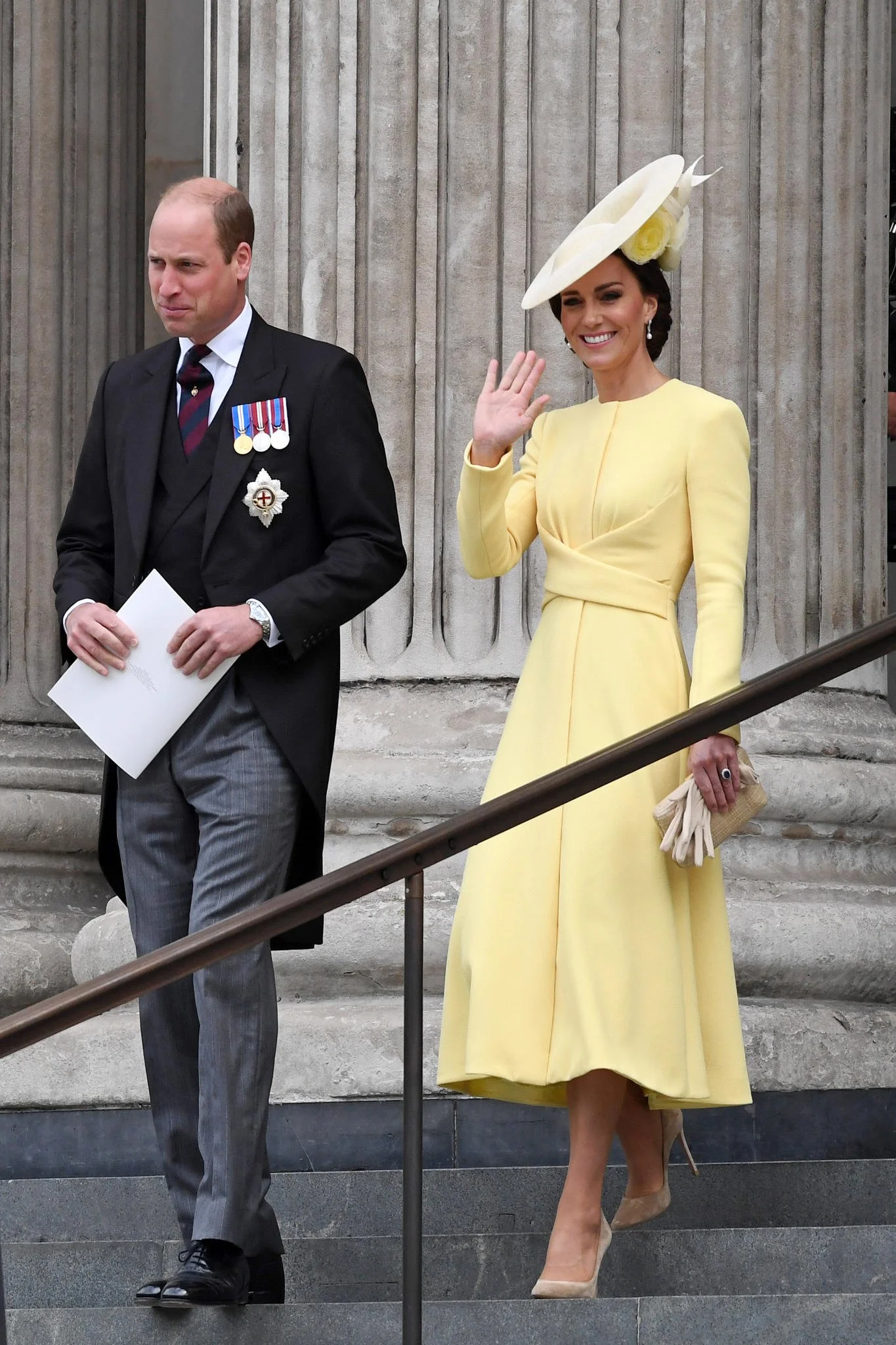 The Duke and Duchess of Cambridge Attend National Service of Thanksgiving for Queen Elizabeth II's Platinum Jubilee