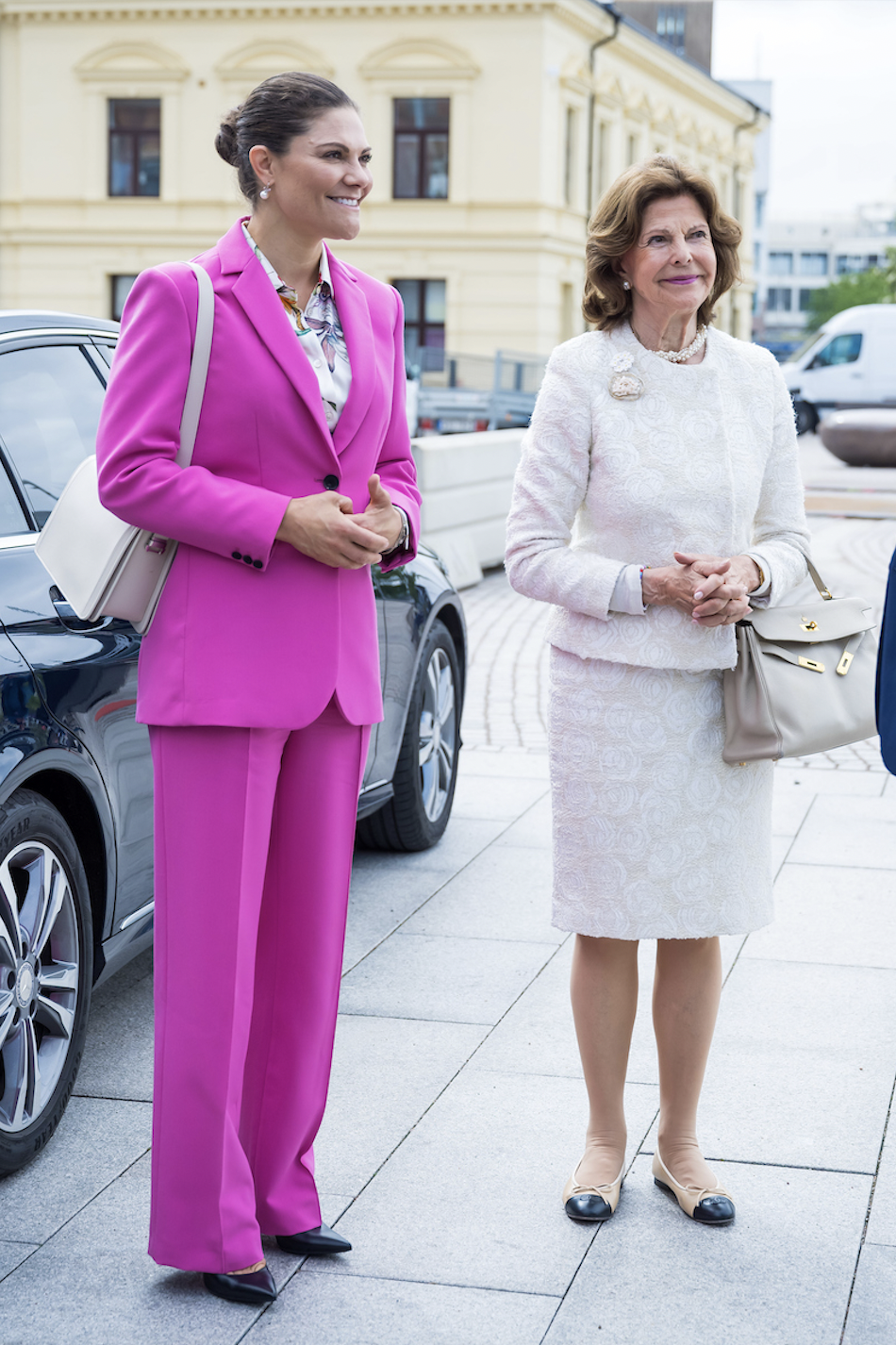 Queen Silvia and Crown Princess Victoria Visit Helsingborg
