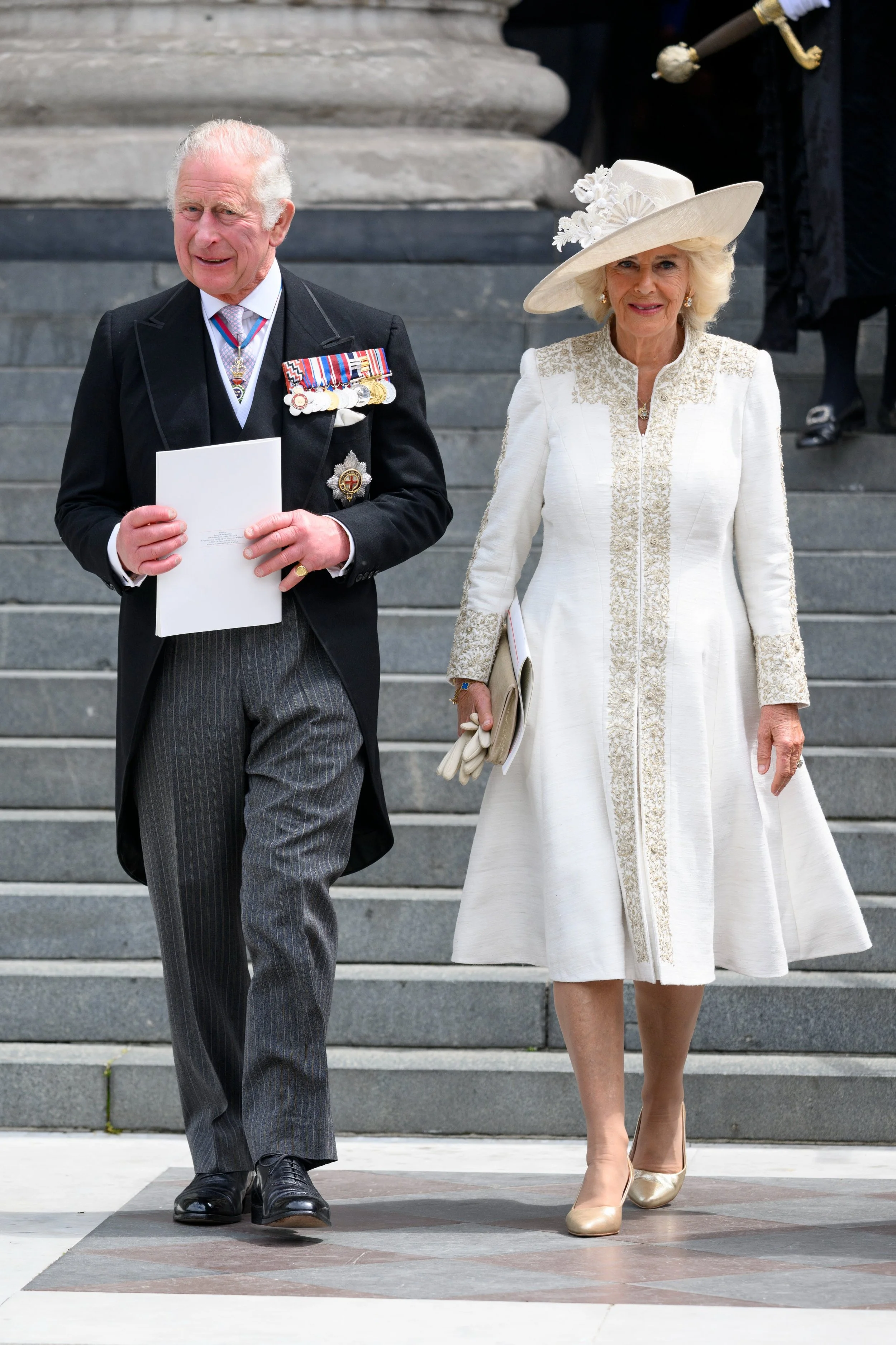 The Prince of Wales and the Duchess of Cornwall Attend National Service of Thanksgiving for Queen Elizabeth II's Platinum Jubilee