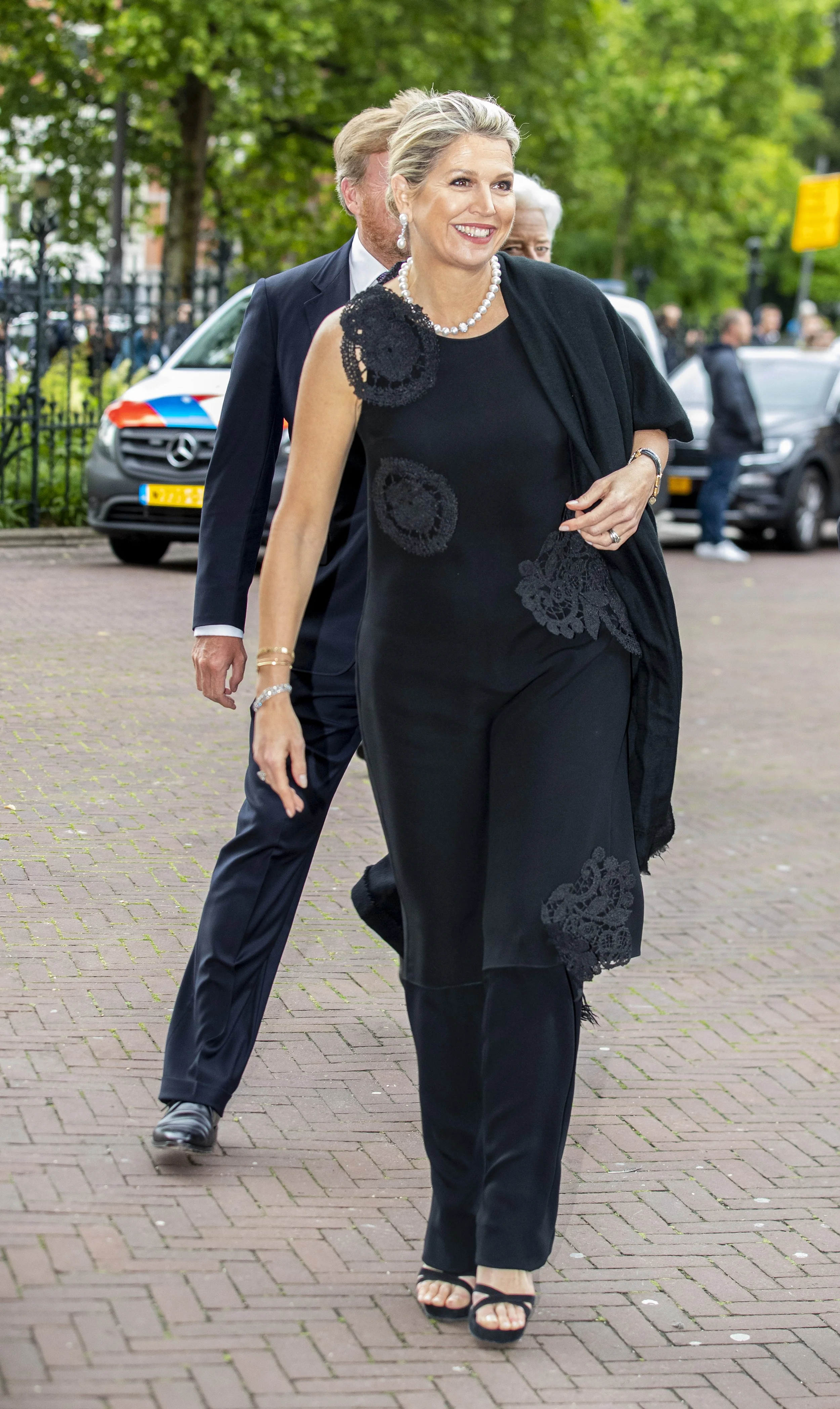 The King and Queen of the Netherlands Attend European Central Bank Dinner
