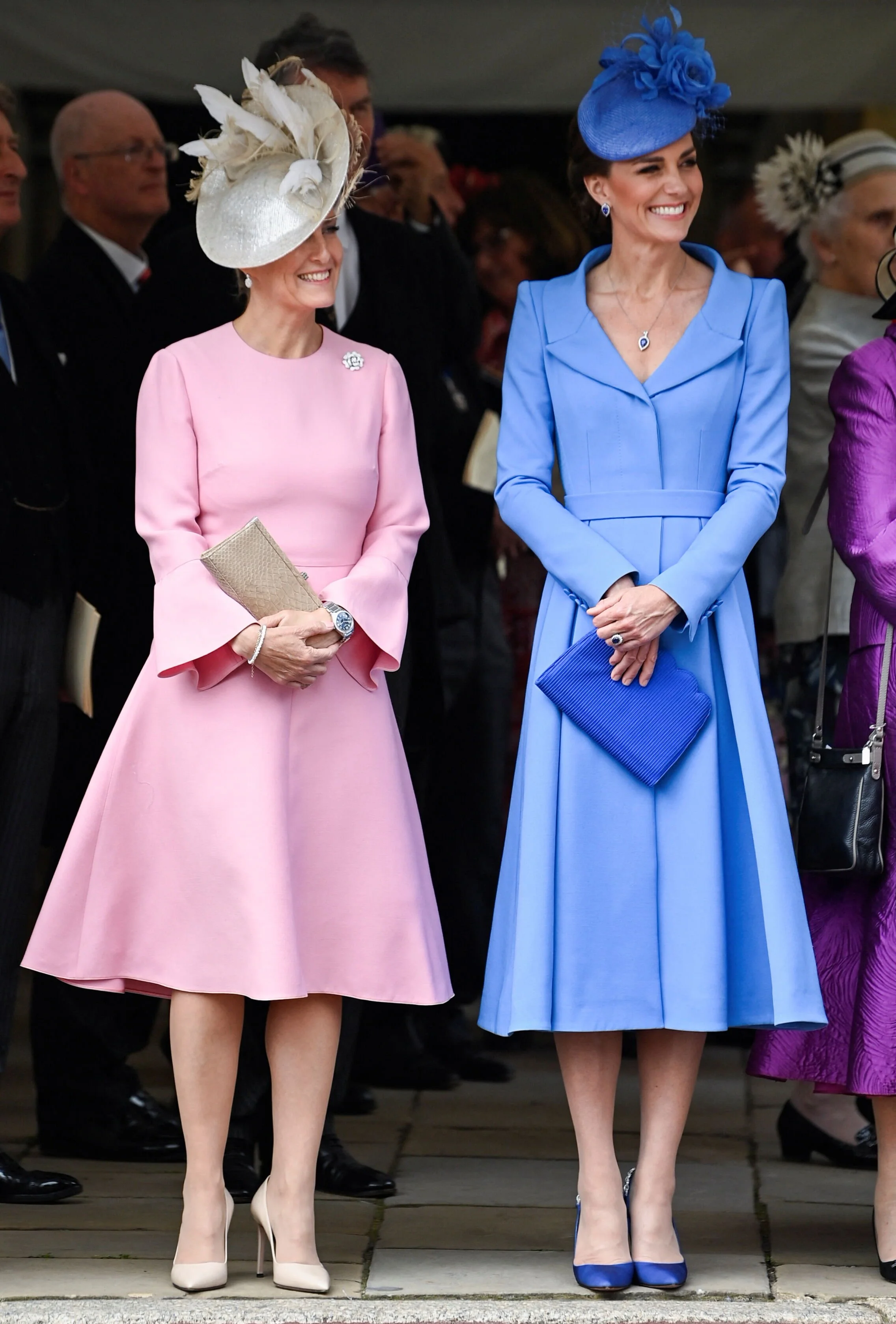 The Duchess of Cambridge and the Countess of Wessex Attend Garter Service 2022