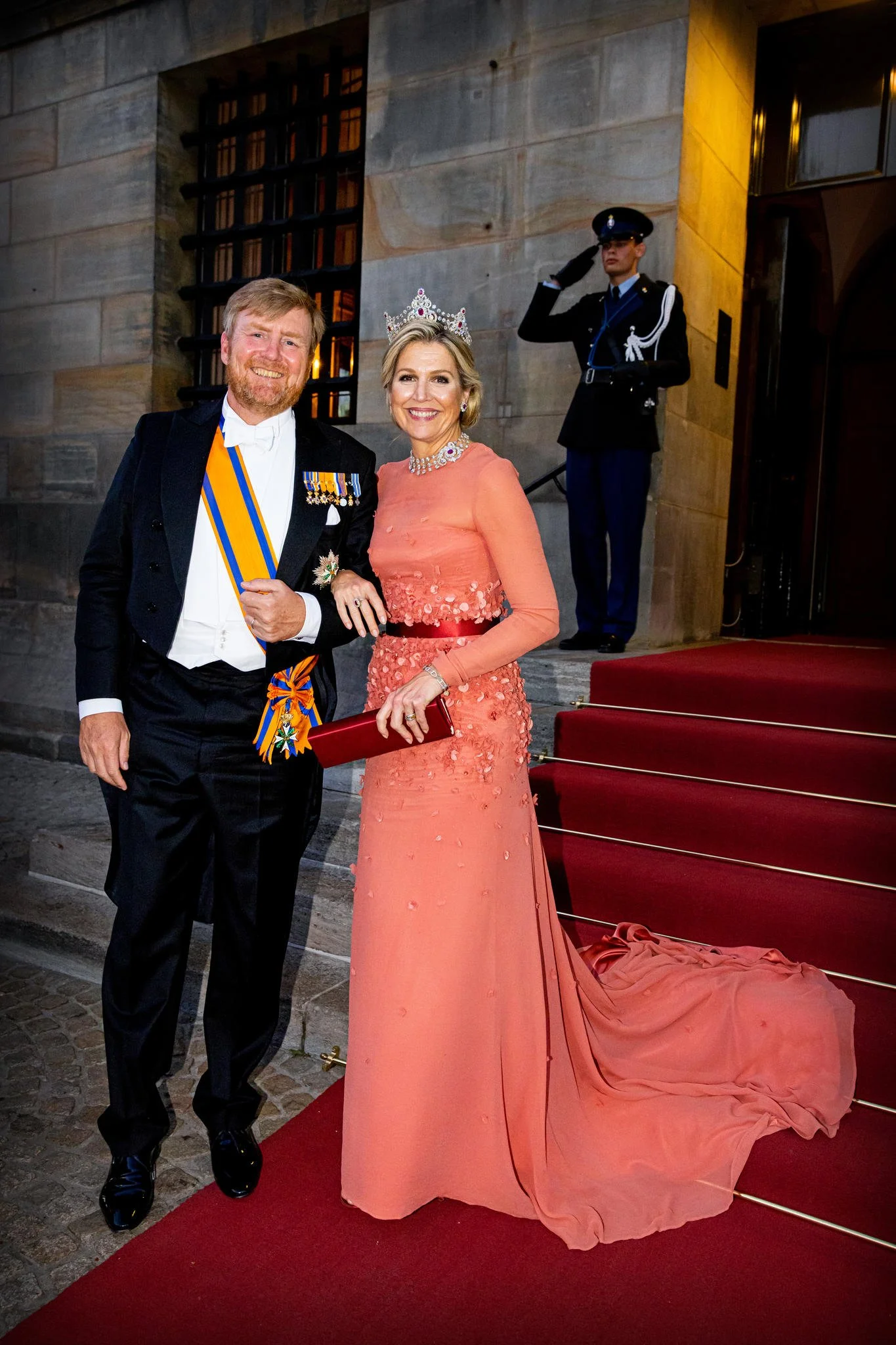 The King and Queen of The Netherlands Host Gala Dinner for Diplomatic Corps 2022