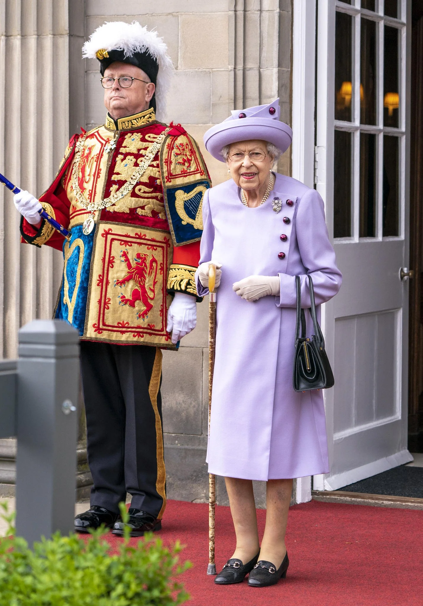 Queen Elizabeth II Attends Armed Forces Act of Loyalty Parade at Holyroodhouse