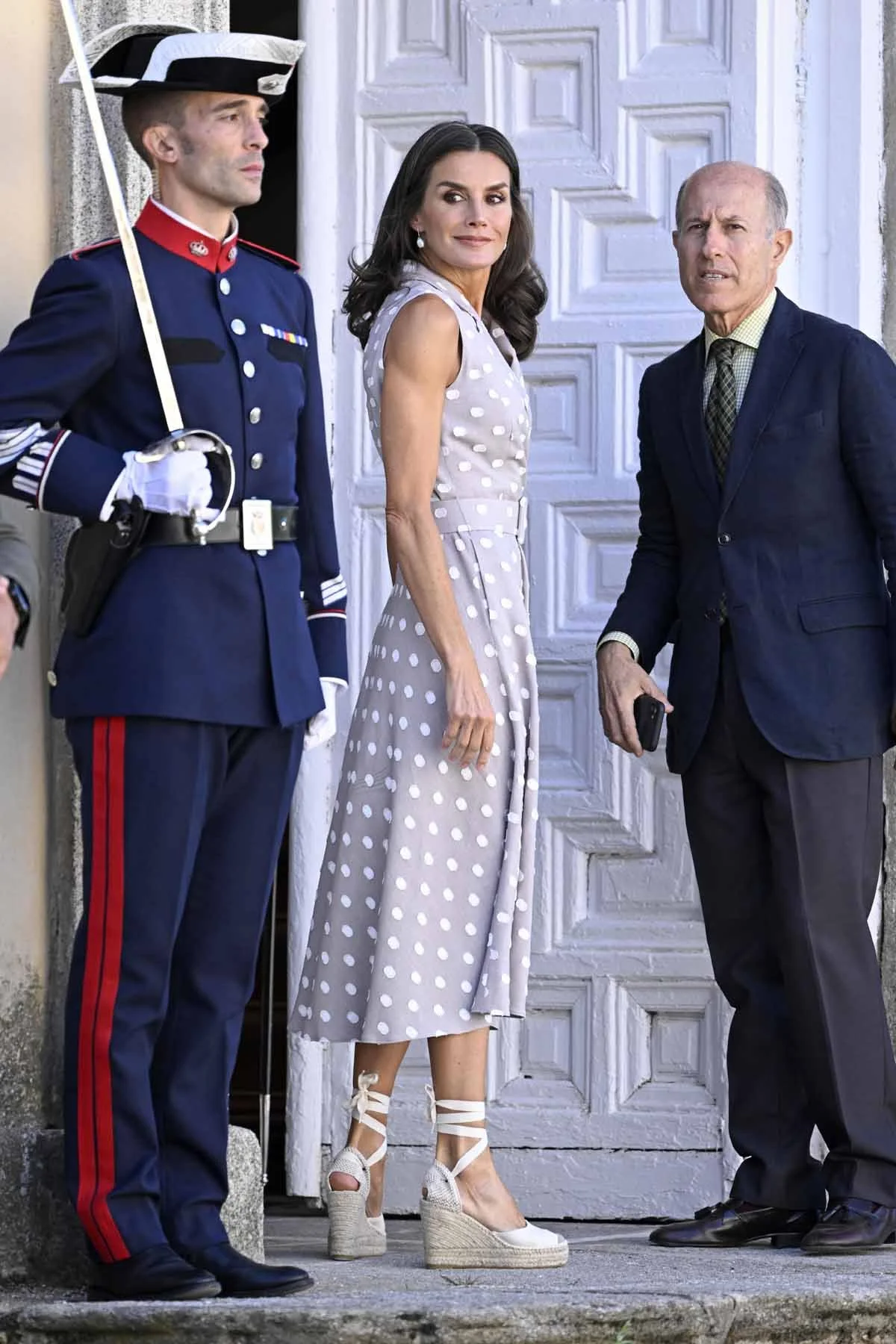 Queen Letizia Hosts Meeting with Spouses of NATO Leaders During NATO Summit