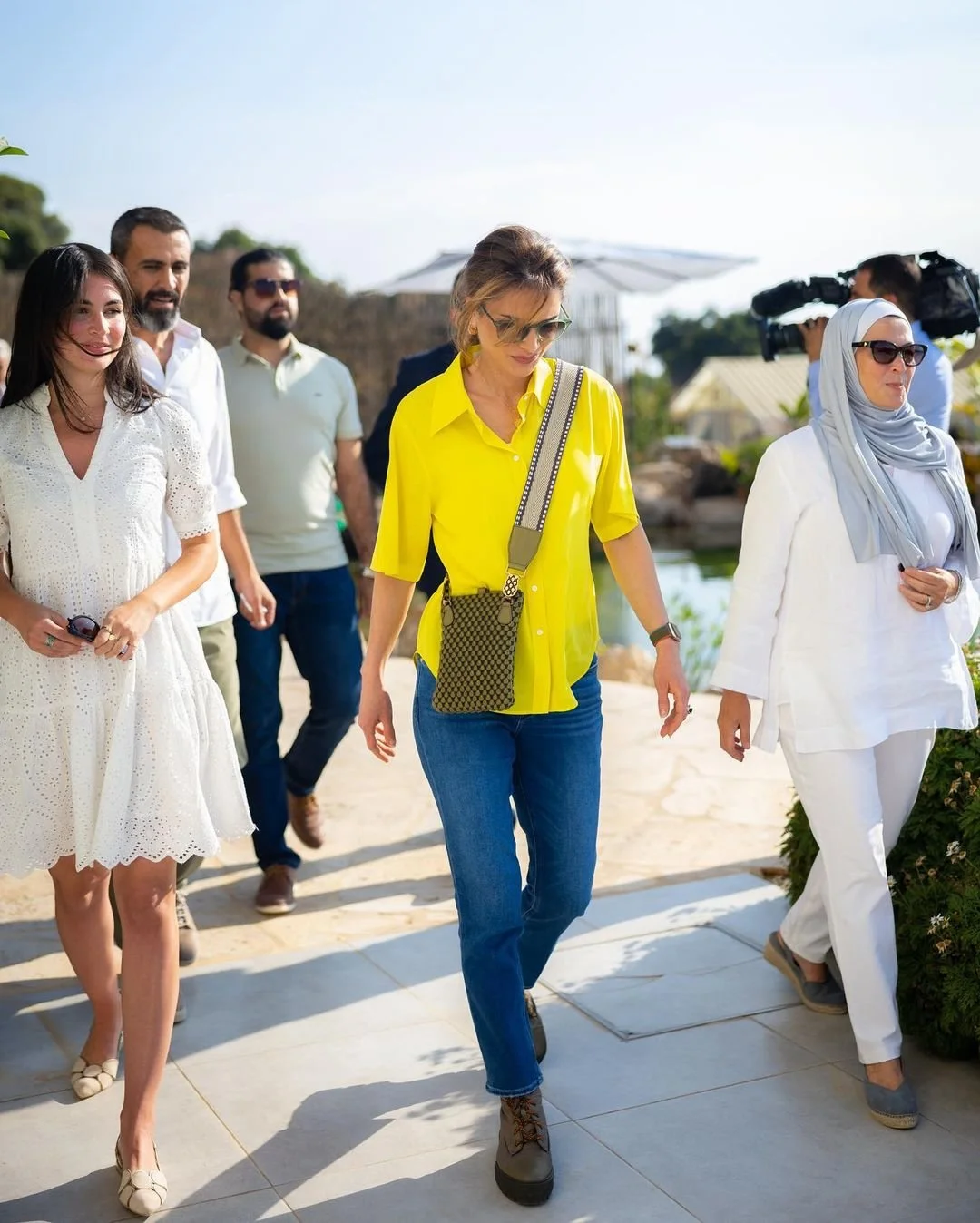 Queen Rania Visits LIVINC Incubator in Zai