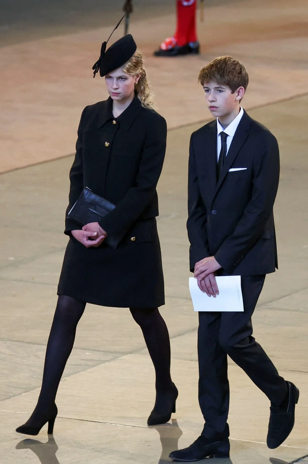 Lady Louise Windsor Attends Lying-in State of Queen Elizabeth II