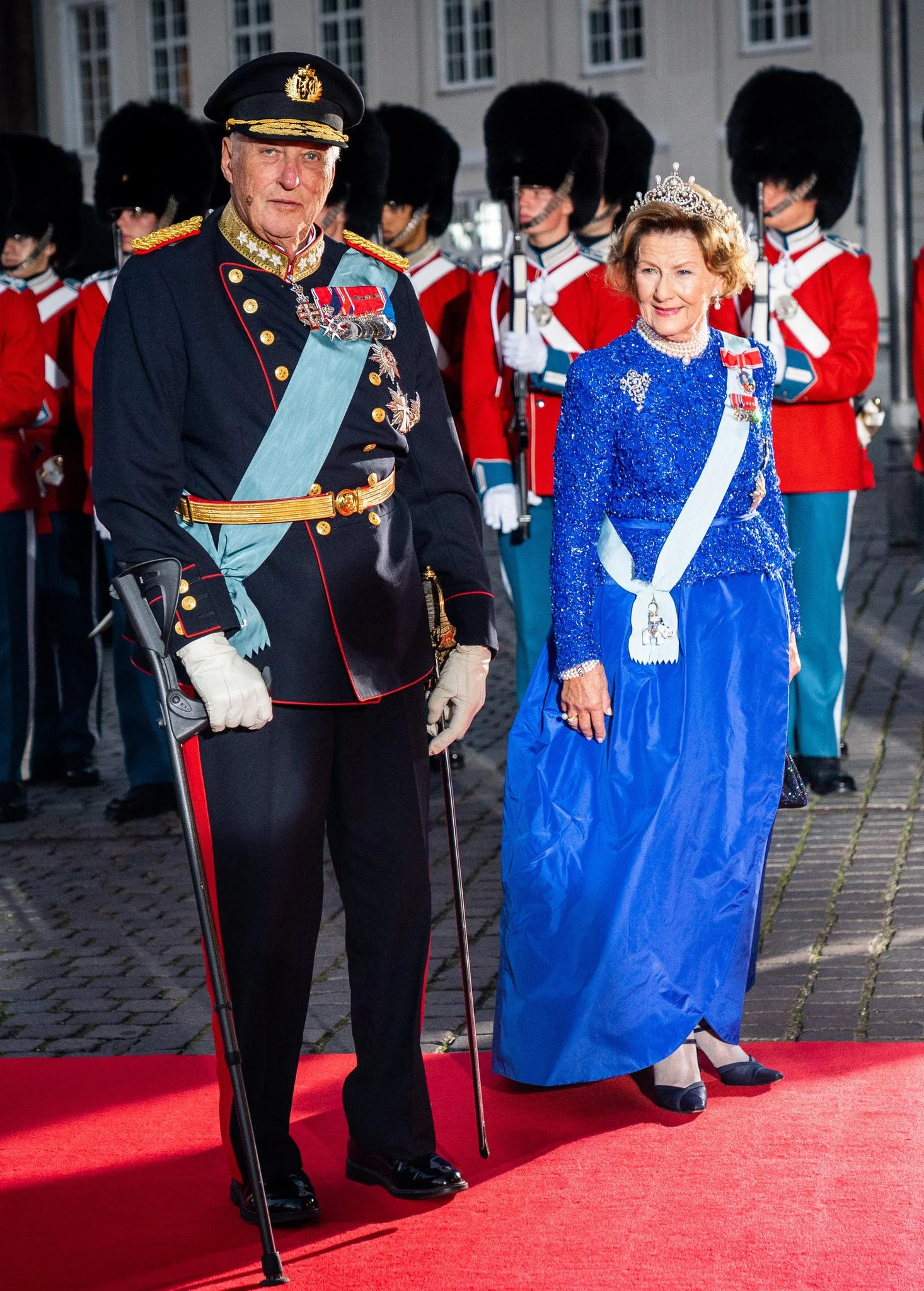 The King and Queen of Norway Attend Gala Performance Celebrating Queen Margrethe II's Golden Jubilee