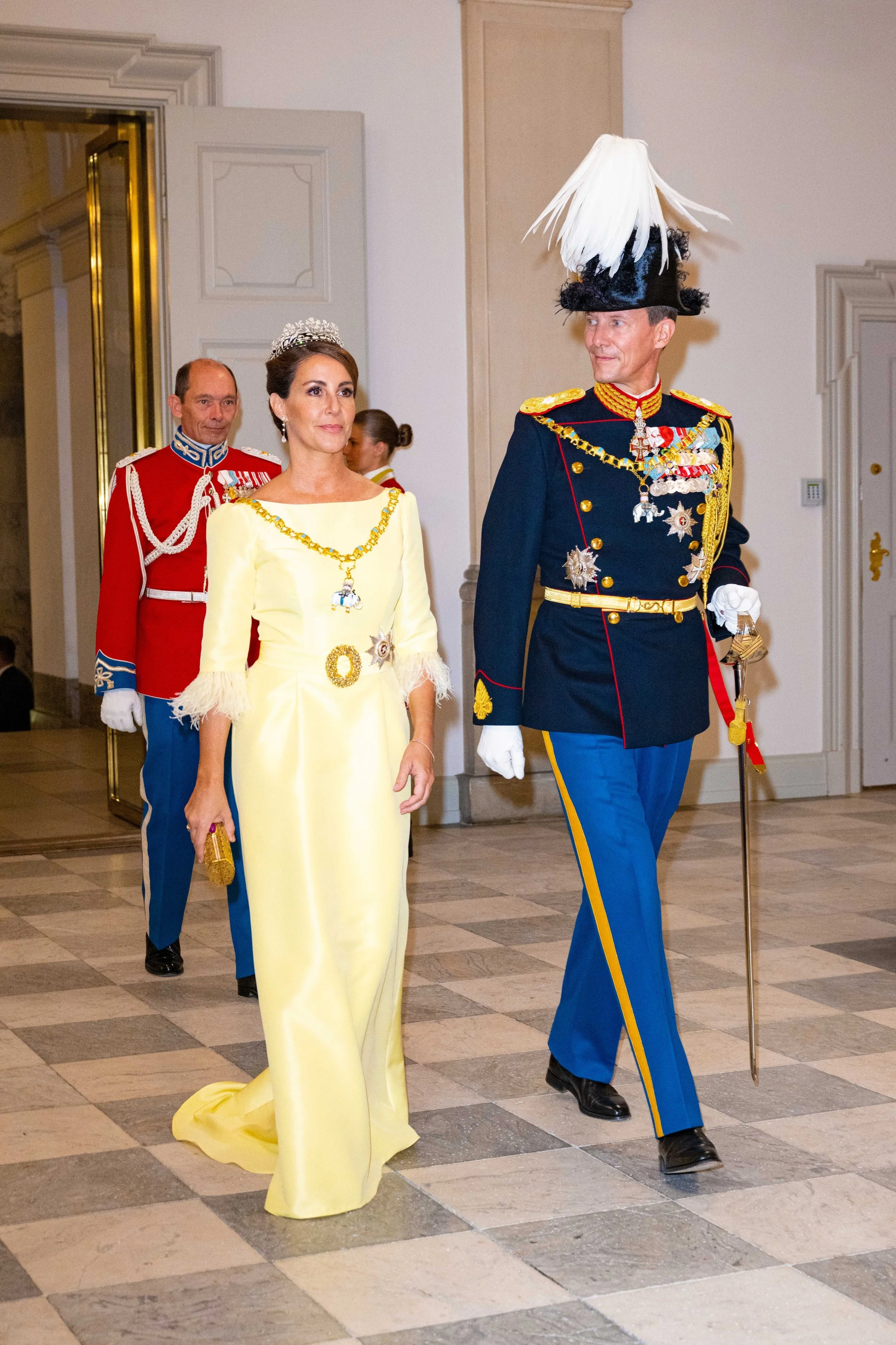 Prince Joachim and Princess Marie Attend Banquet Celebrating Queen Margrethe II's Golden Jubilee