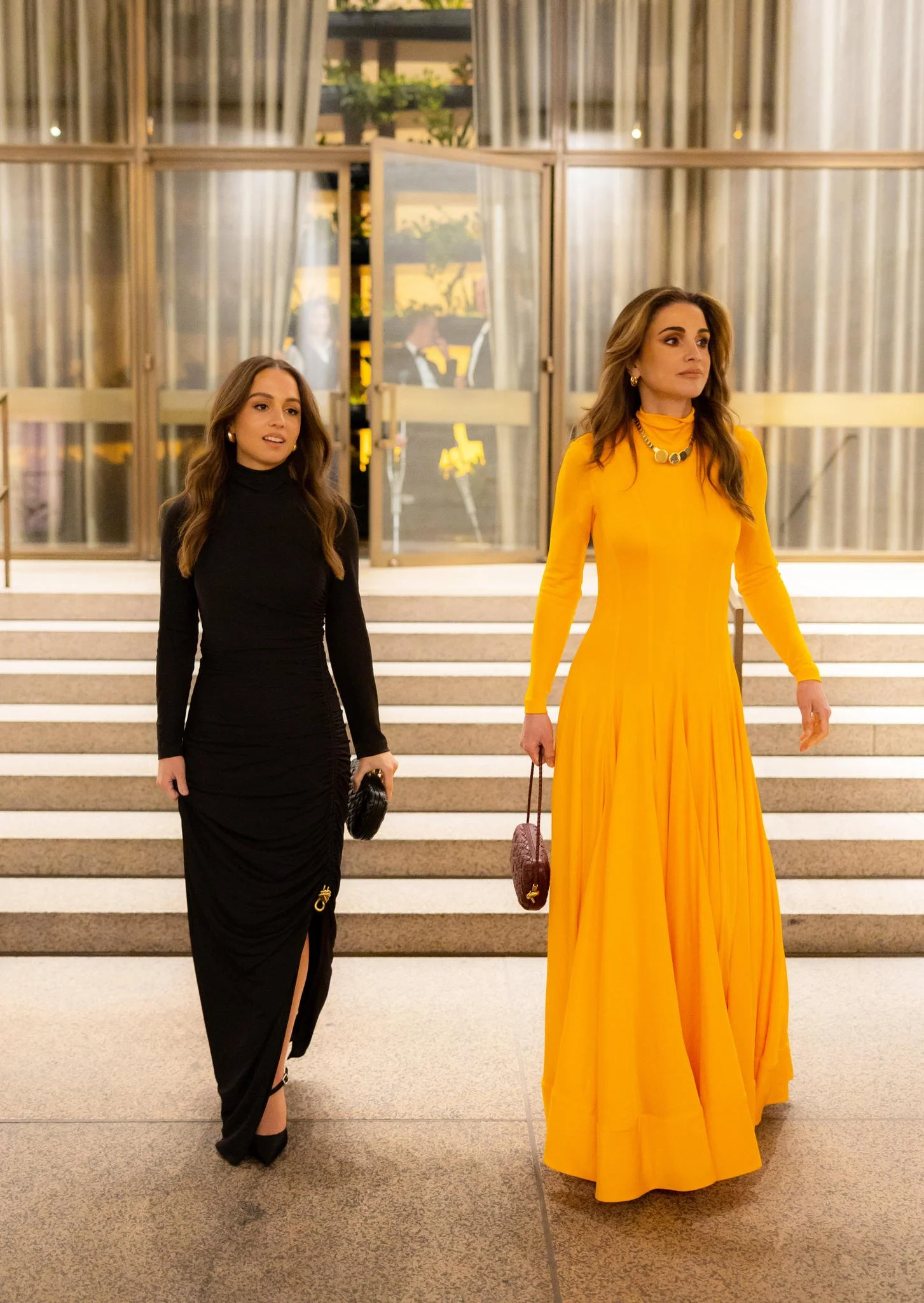 Queen Rania and Princess Iman Attend Caring for Women Dinner