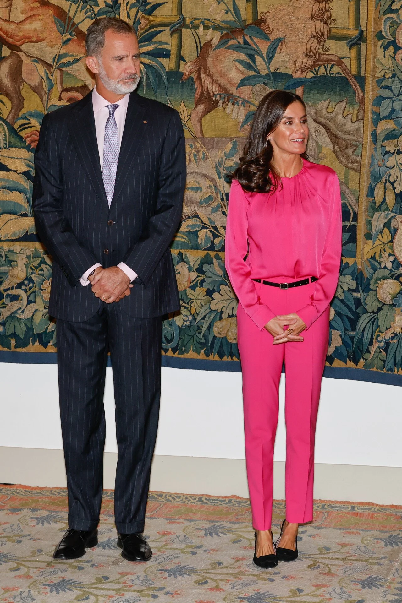 The King and Queen of Spain Meet with Spanish Community in Berlin
