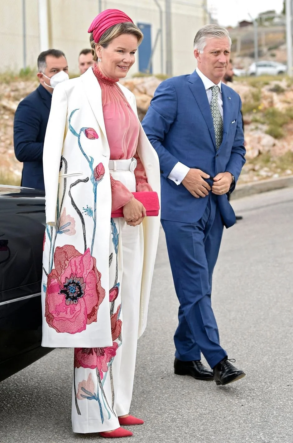 The King and Queen of The Belgians Visit Revithoussa LNG Terminal in Revithoussa, Greece