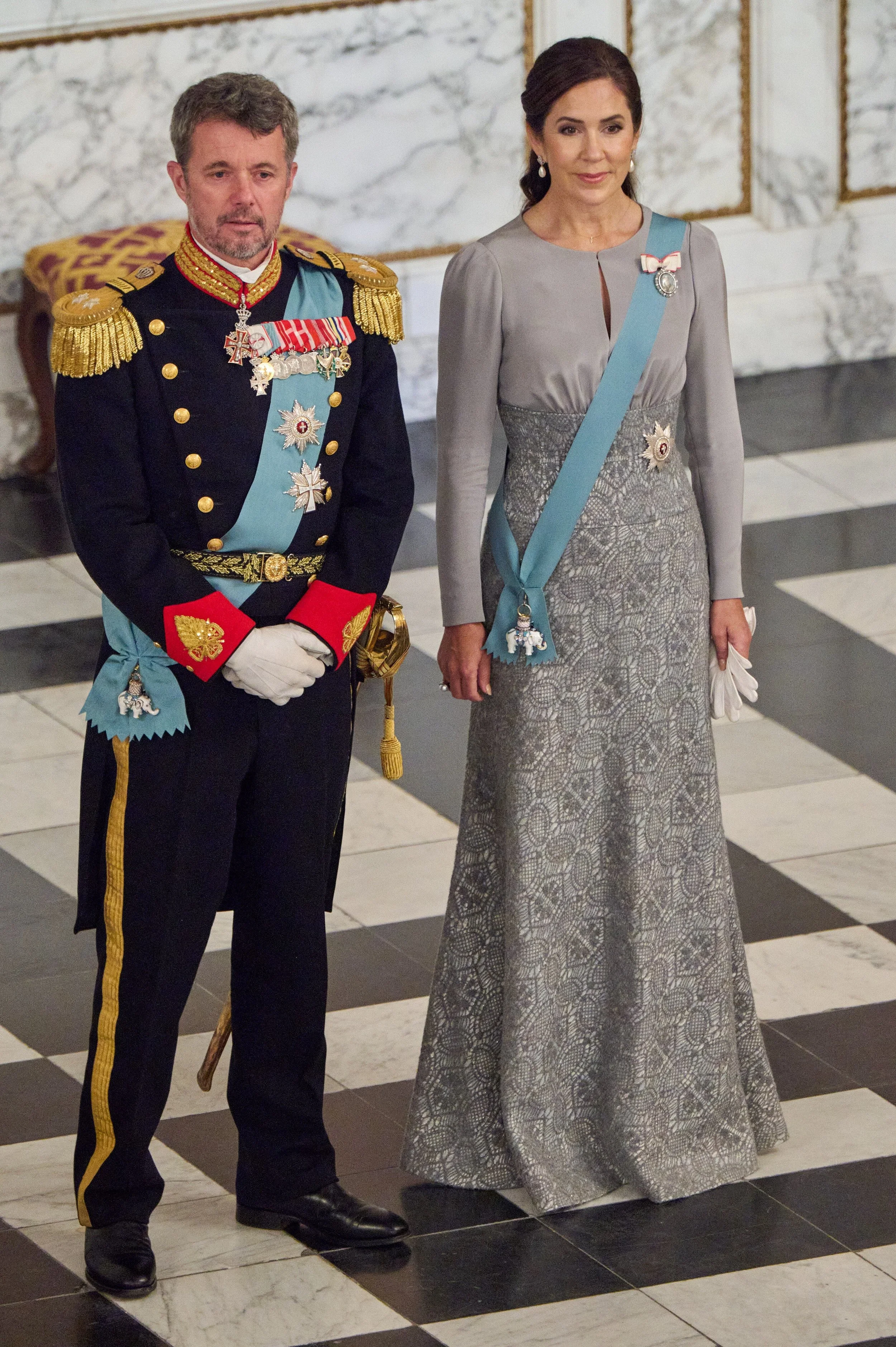 The Crown Prince and Crown Princess of Denmark Attend the 2023 New Year Reception for the Diplomatic Corps