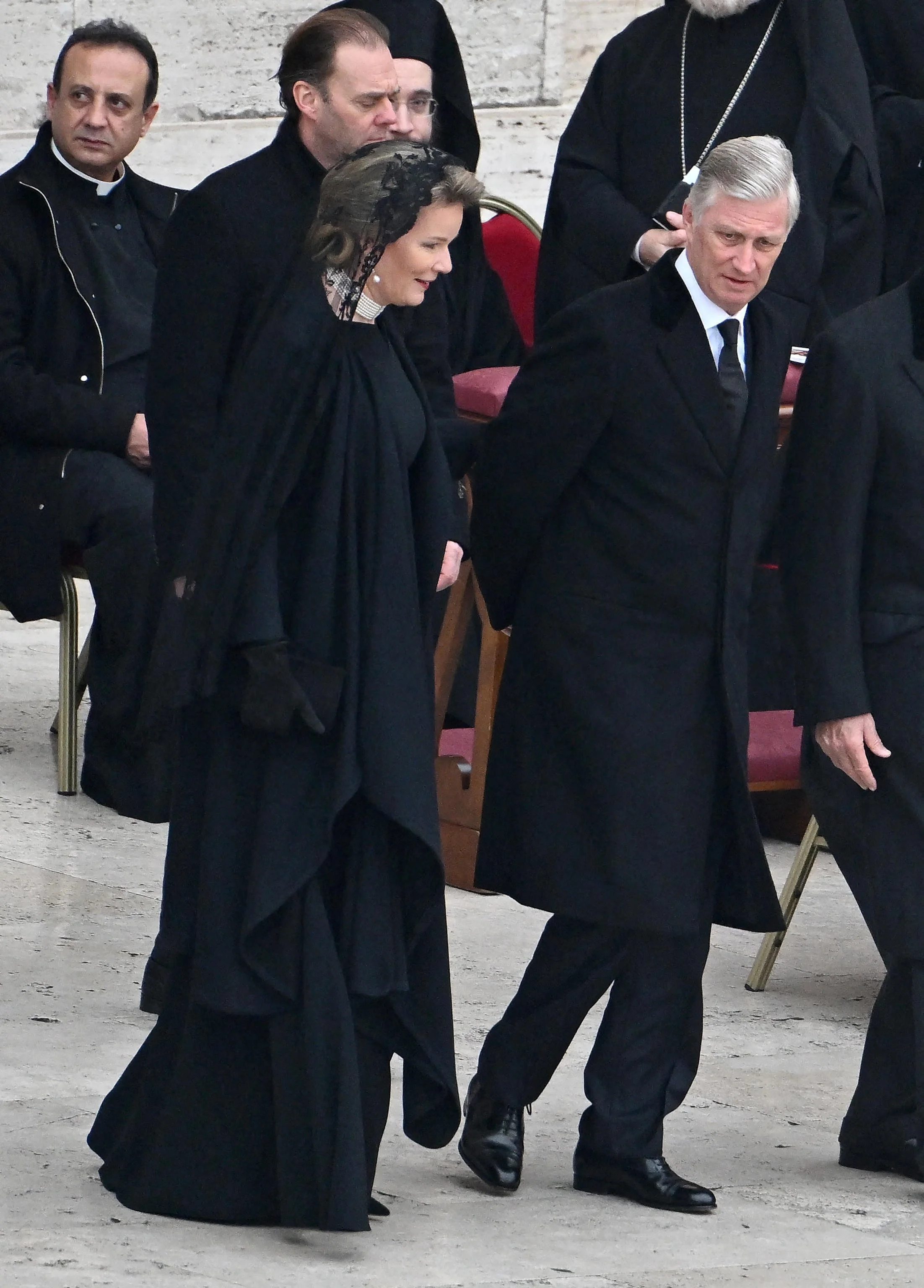 The King and Queen of the Belgians and Queen Sofia Attend Funeral of Pope Emeritus Benedict XVI