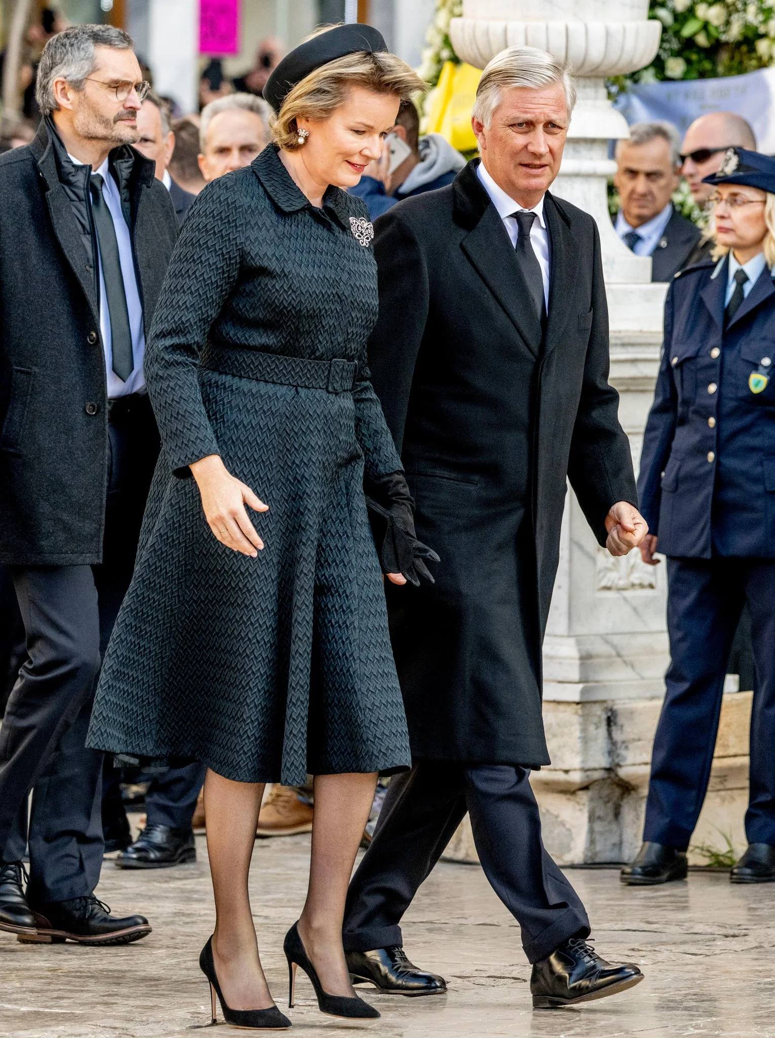 The King and Queen of the Belgians Attend Funeral of King Constantine II