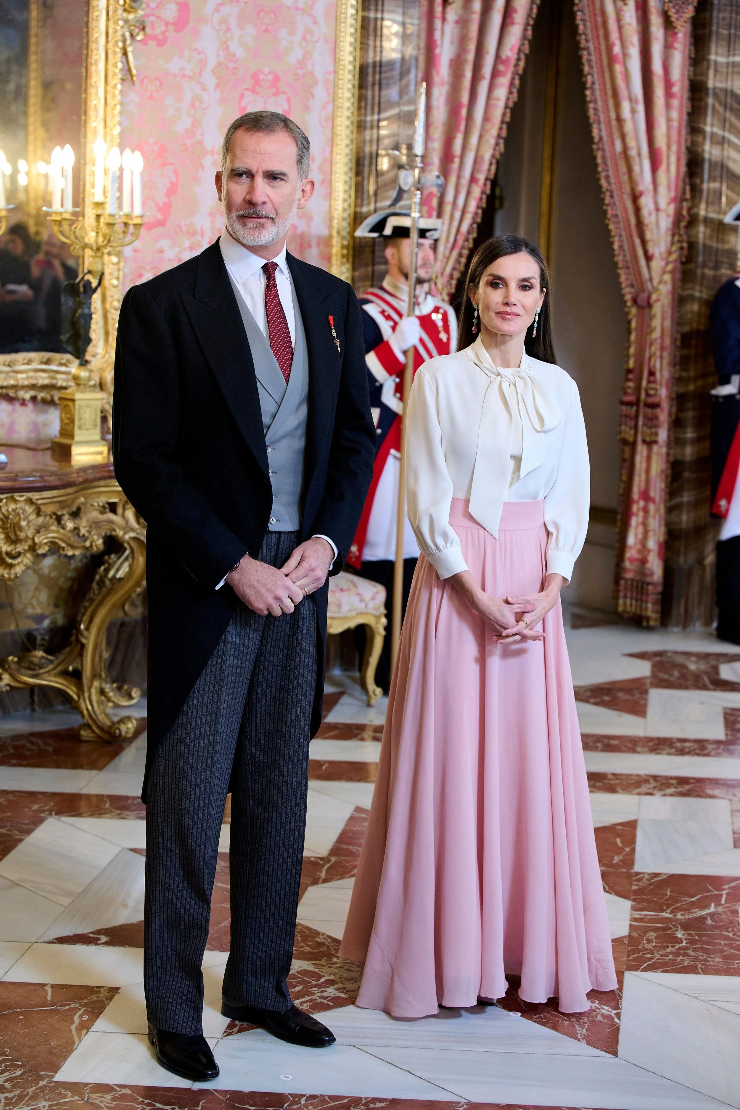 The King and Queen of Spain Receive the Diplomatic Corps
