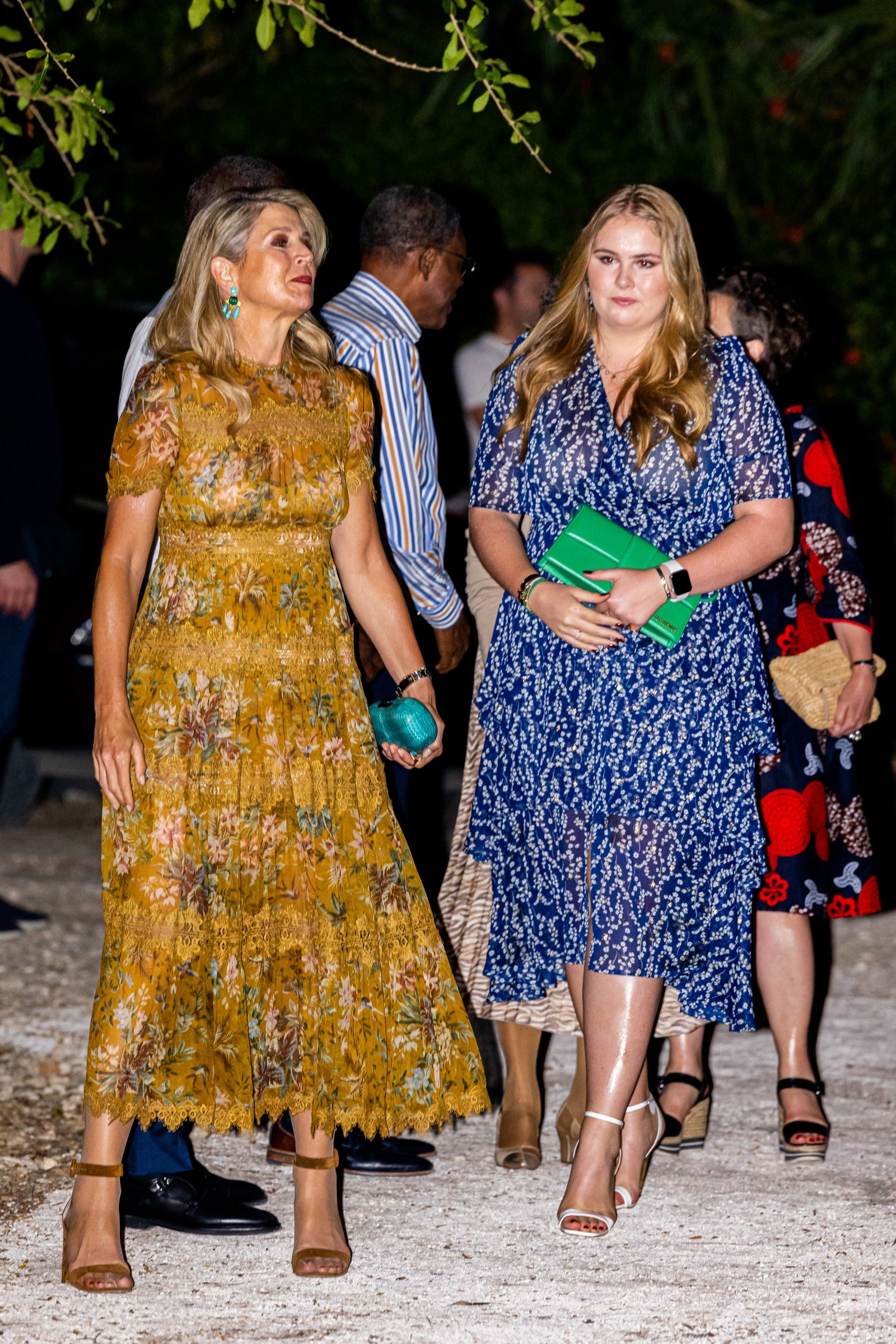 The King and Queen of The Netherlands and The Princess of Orange Attend Dinner in Willemstad, Curacao.