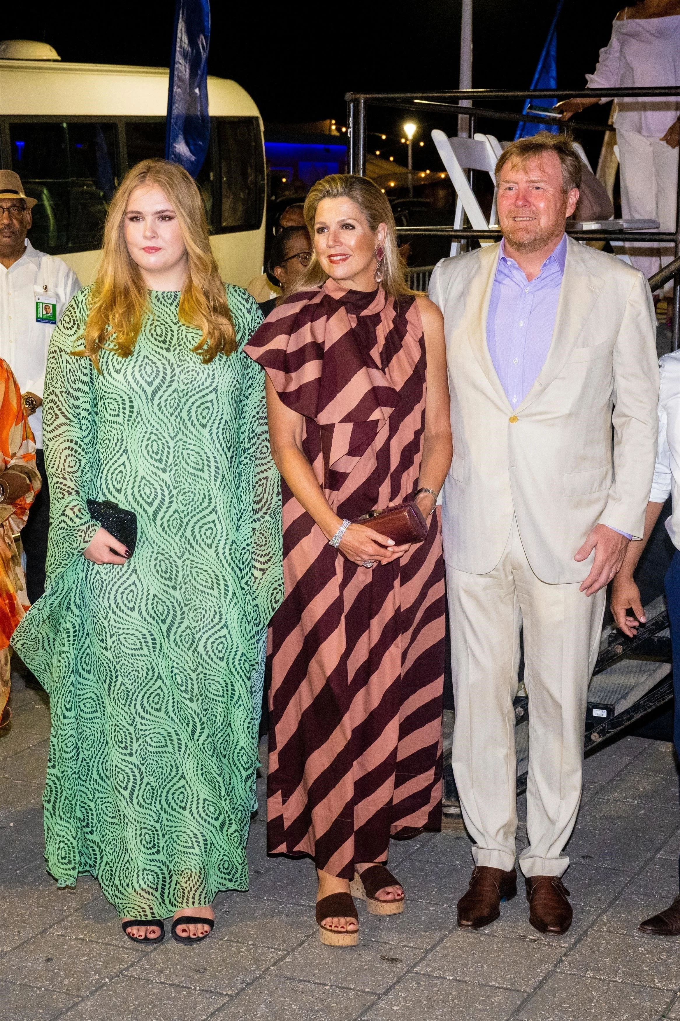 The King and Queen of The Netherlands and The Princess of Orange Attend Festival in Willemstad, Curacao