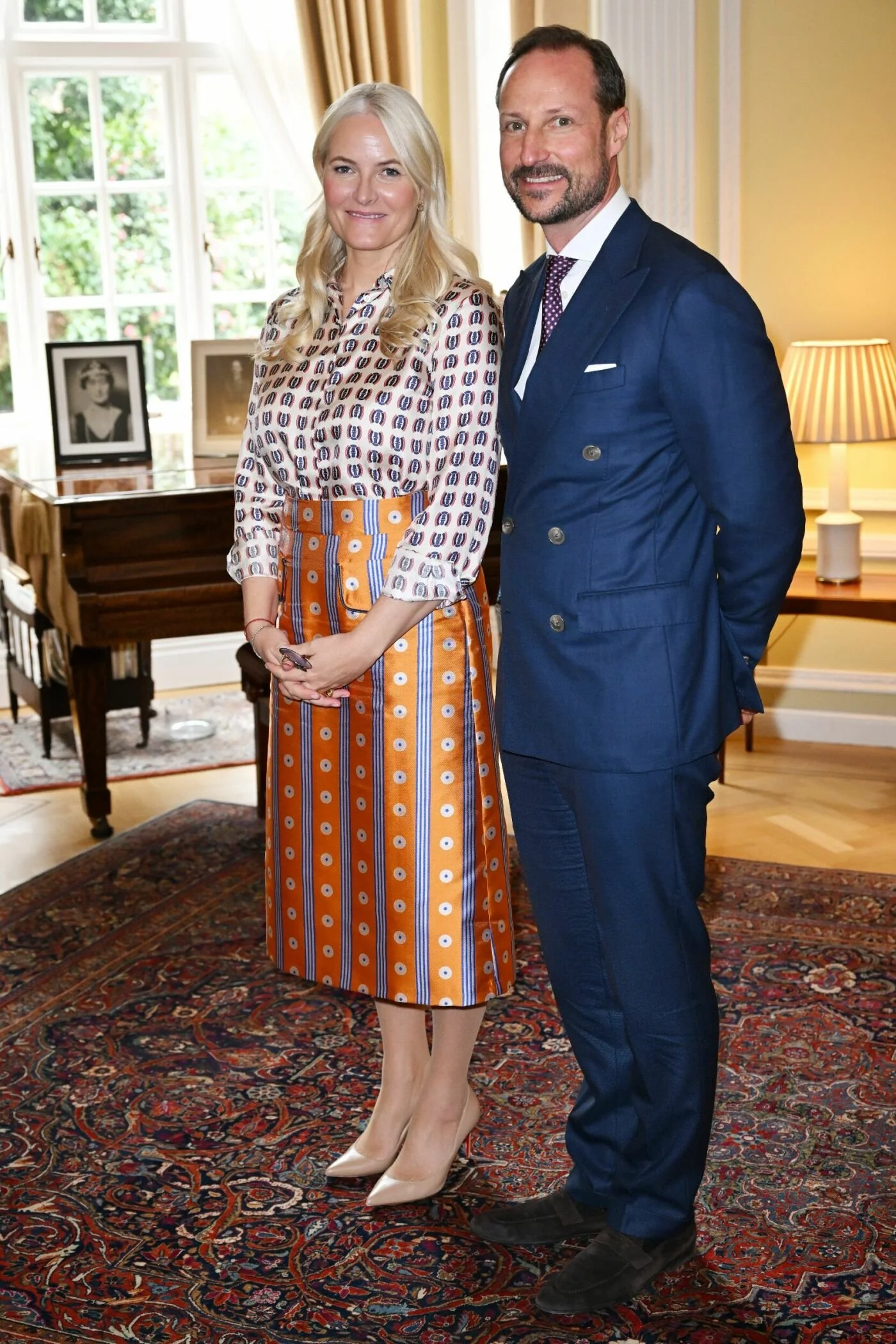 The Crown Prince and Crown Princess of Norway Visit the Norwegian Embassy in London