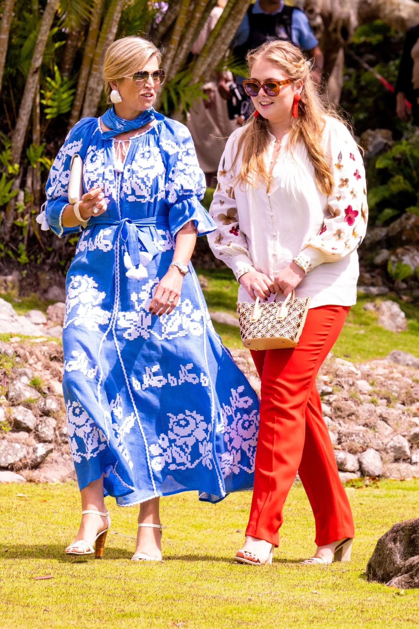 The King and Queen of The Netherlands and The Princess of Orange Visit Saba