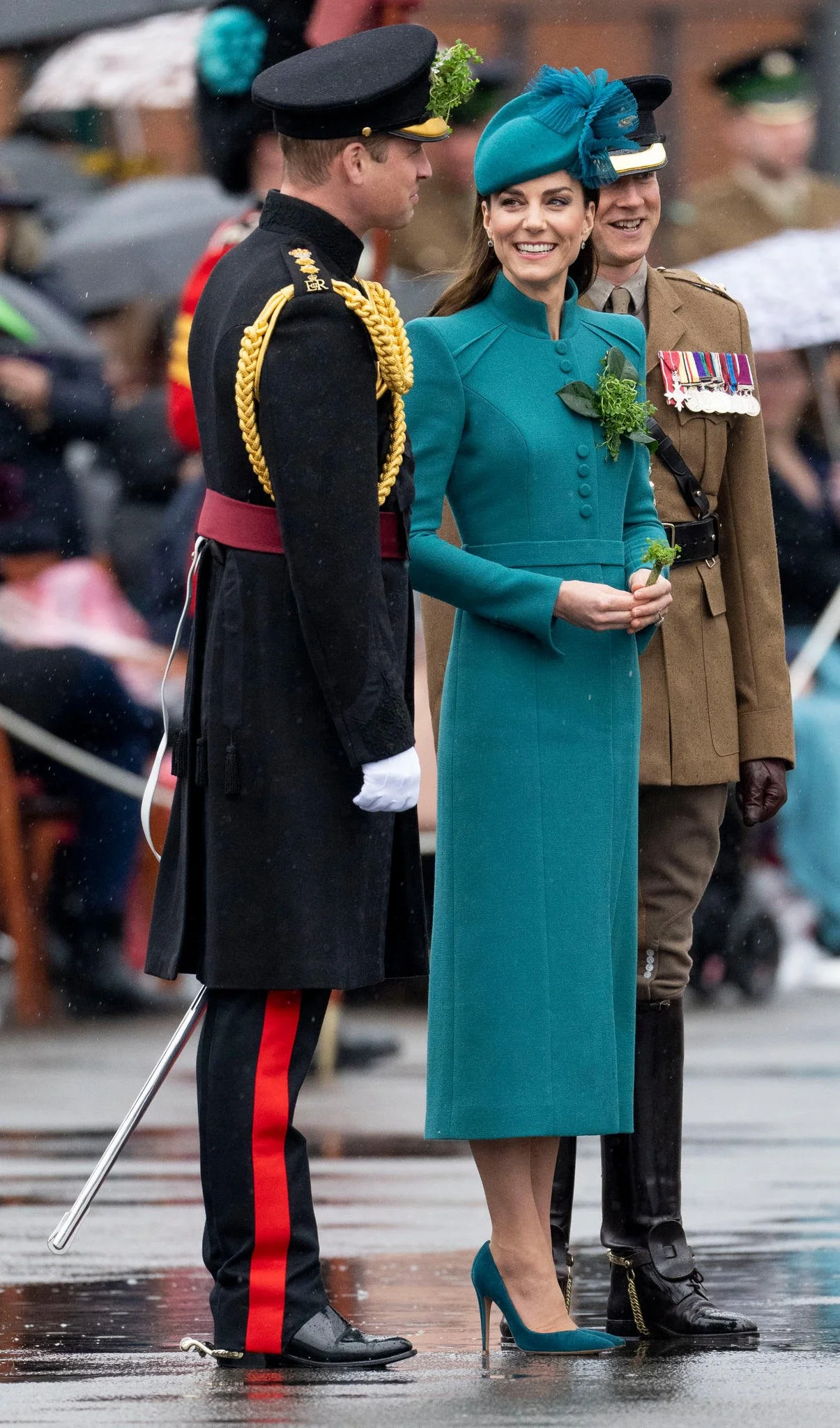 The Prince and Princess of Wales Attend St. Patrick's Day Parade 2023