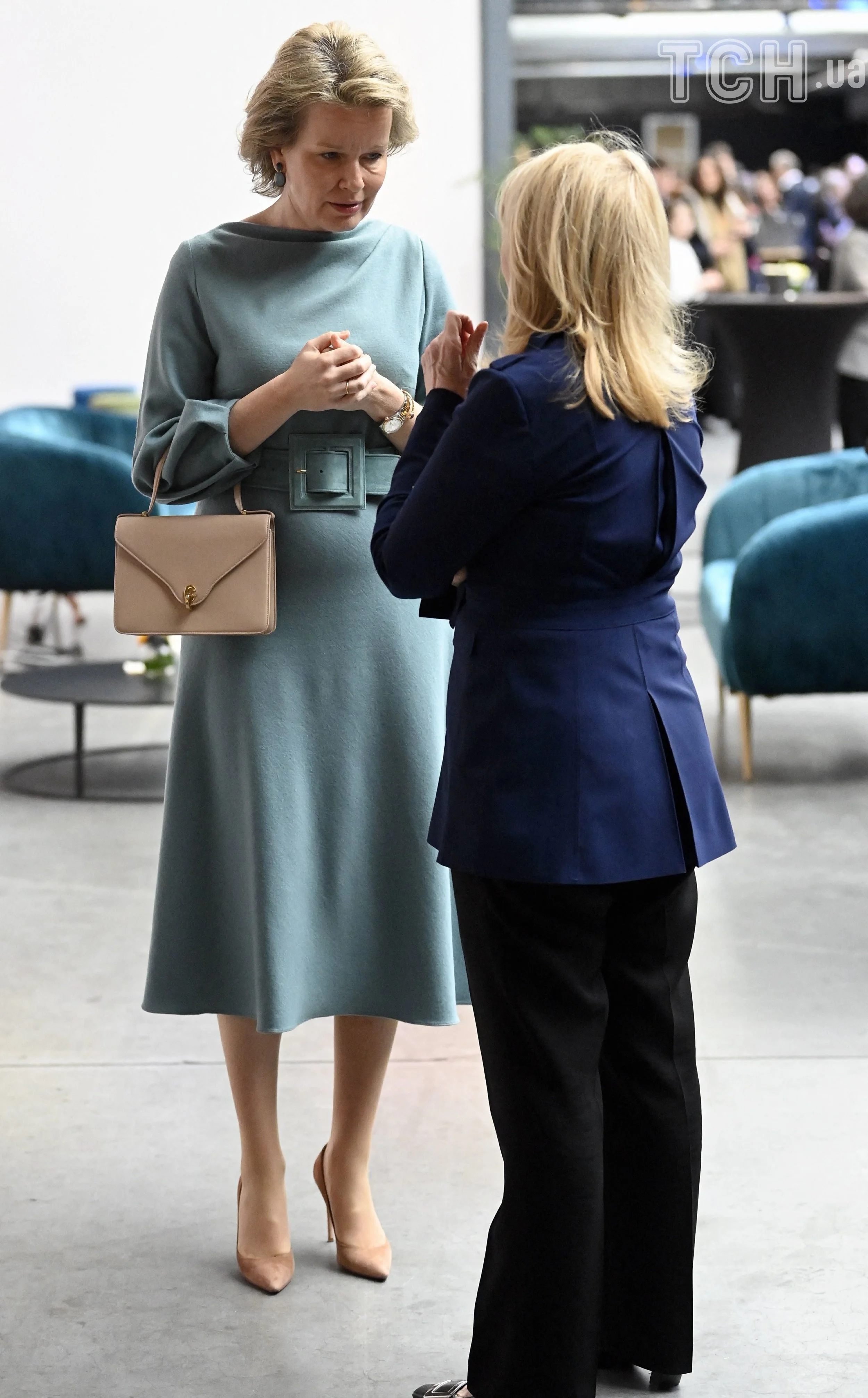 Queen Mathilde Visits Exhibition in Anderlecht