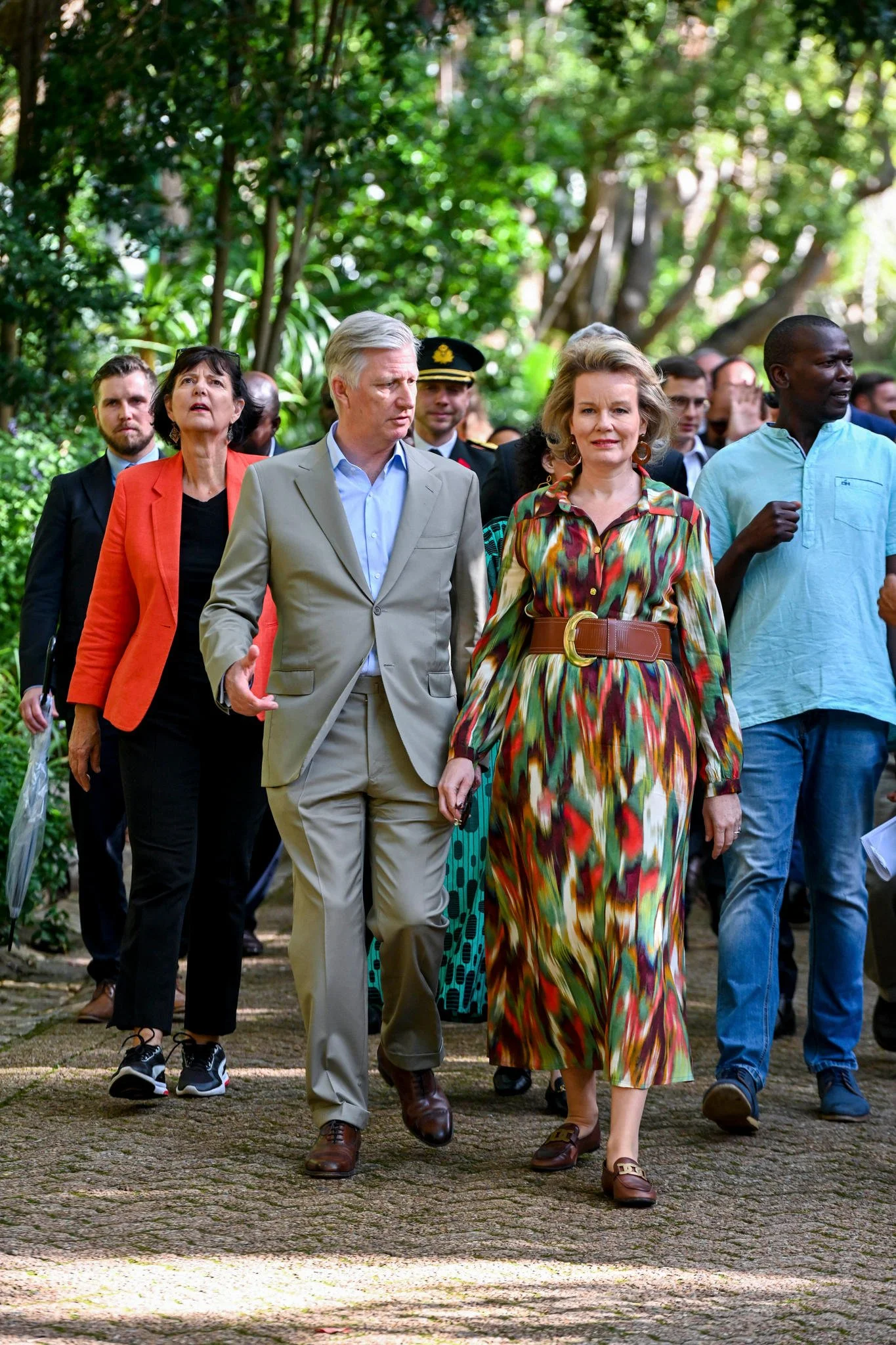 The King and Queen of the Belgians Visit National Botanical Garden in Cape Town.