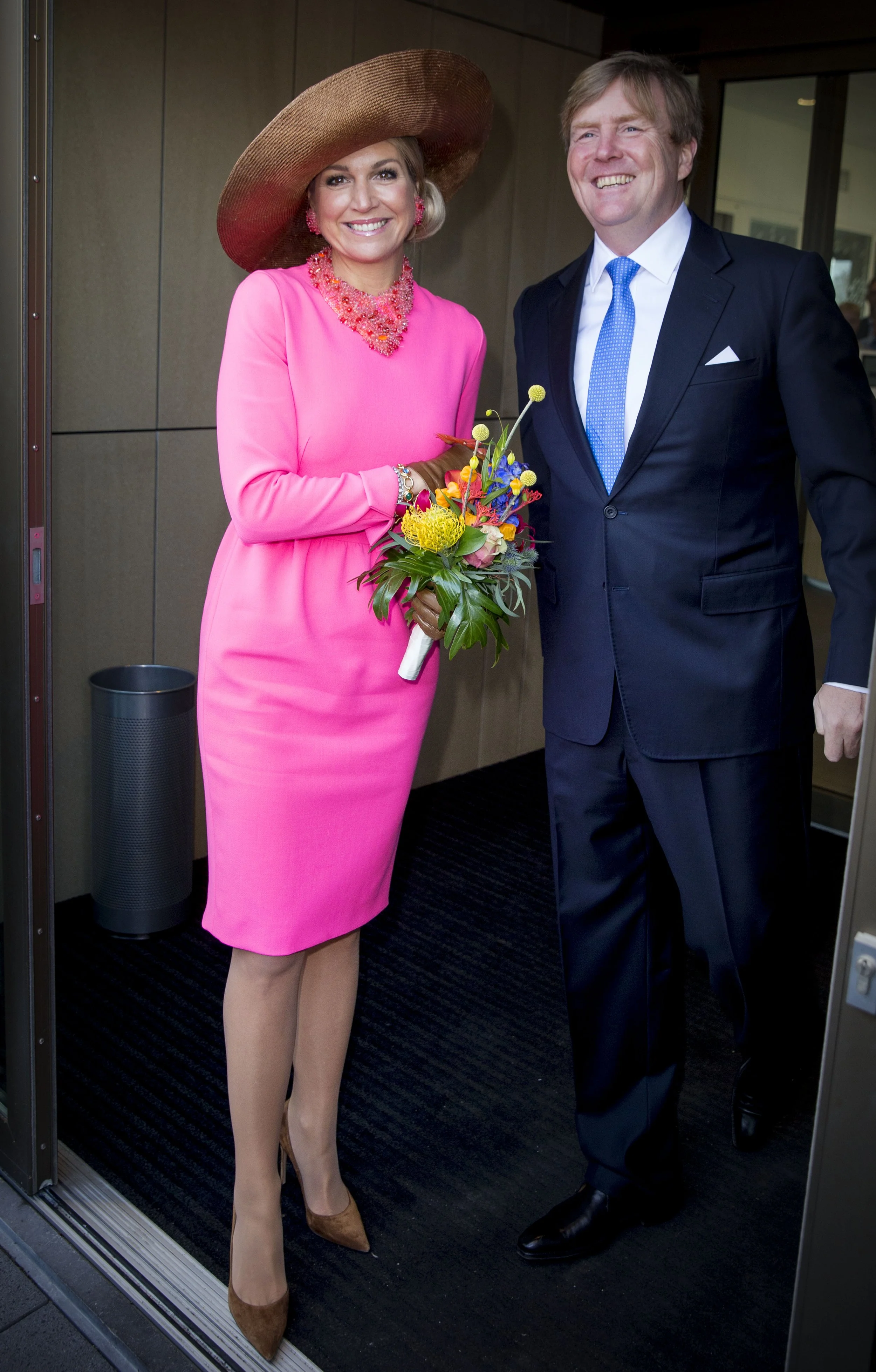 The King and Queen of the Netherlands Visit Farms and Villages in Gouderak