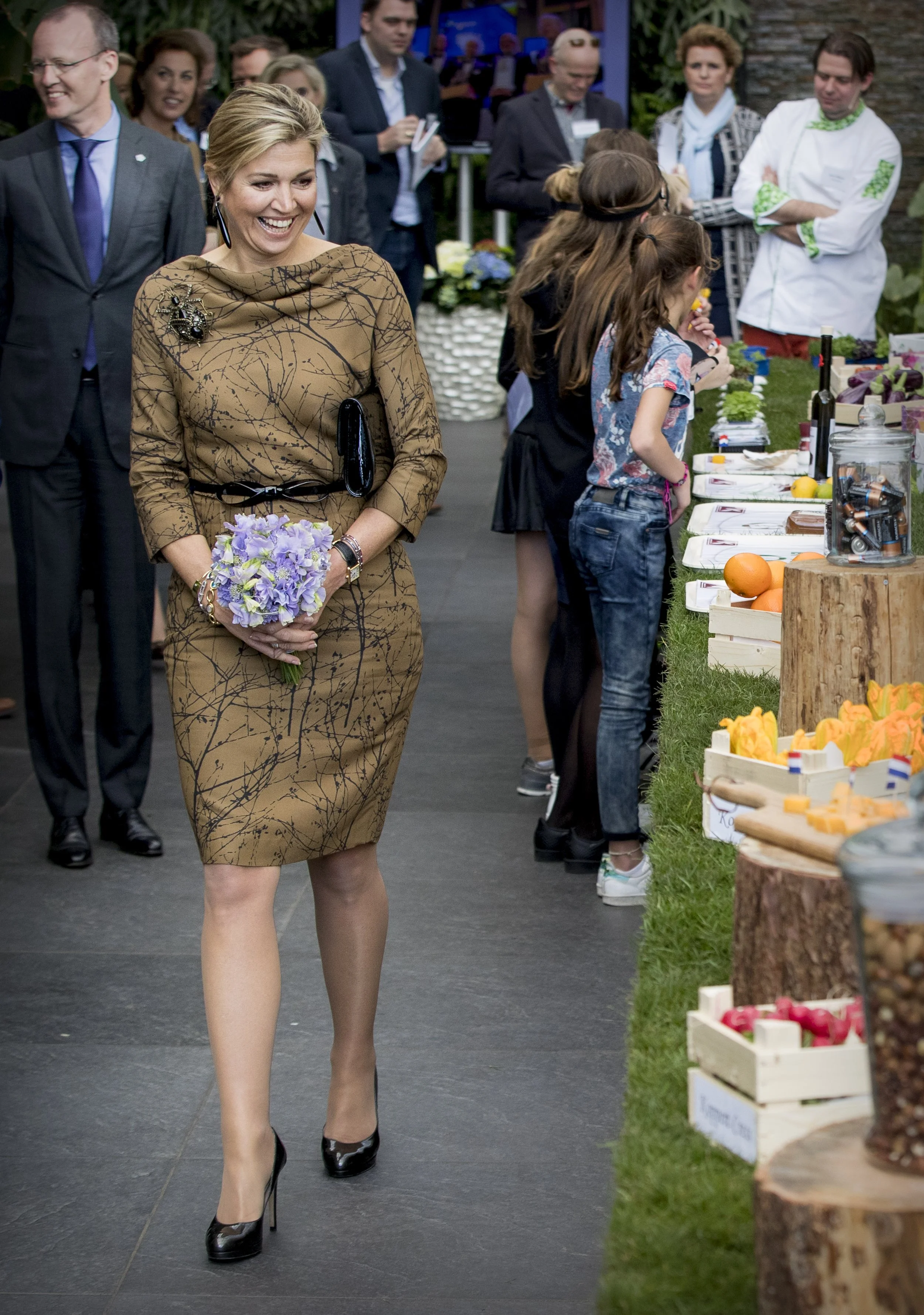 Queen Maxima Visits Koppert Cress in Monster