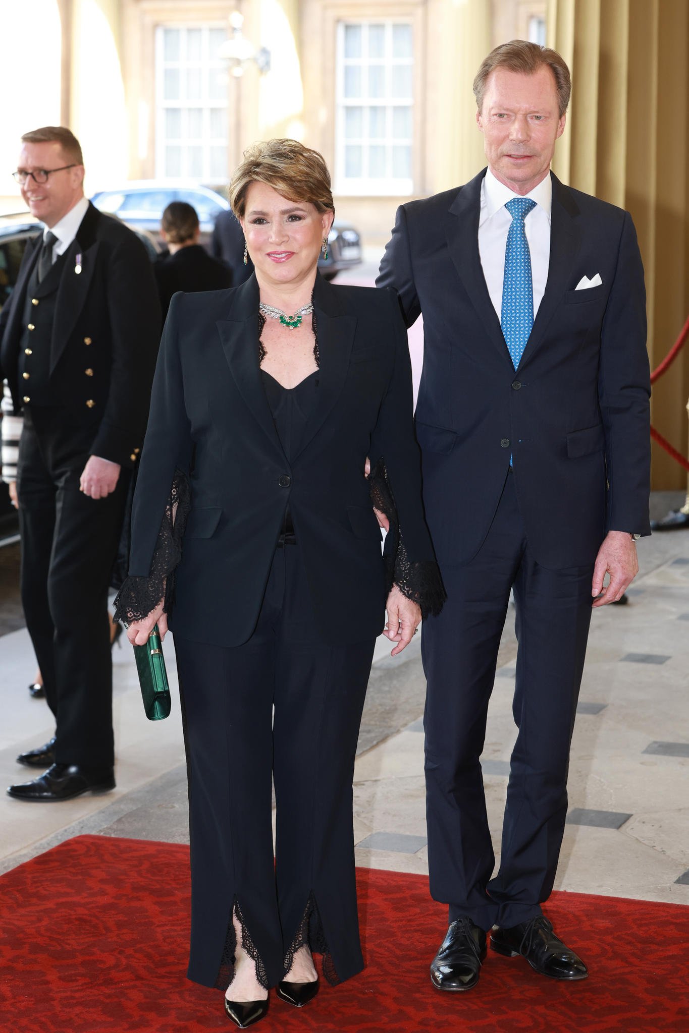 The Grand Duke and Grand Duchess of Luxembourg Attend Coronation Reception