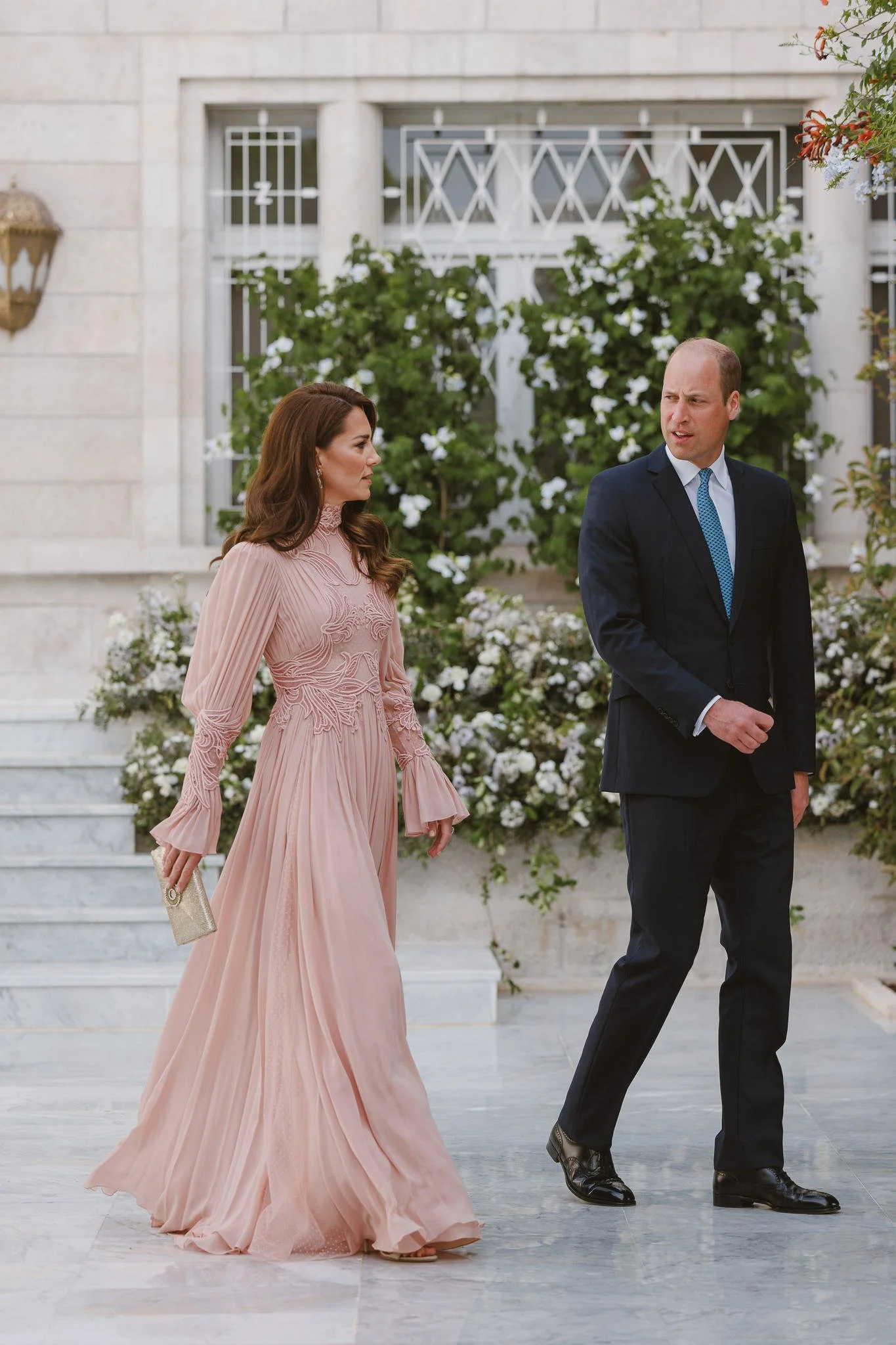 The Prince and Princess of Wales Attend Wedding of Crown Prince Hussein and Rajwa al Saif