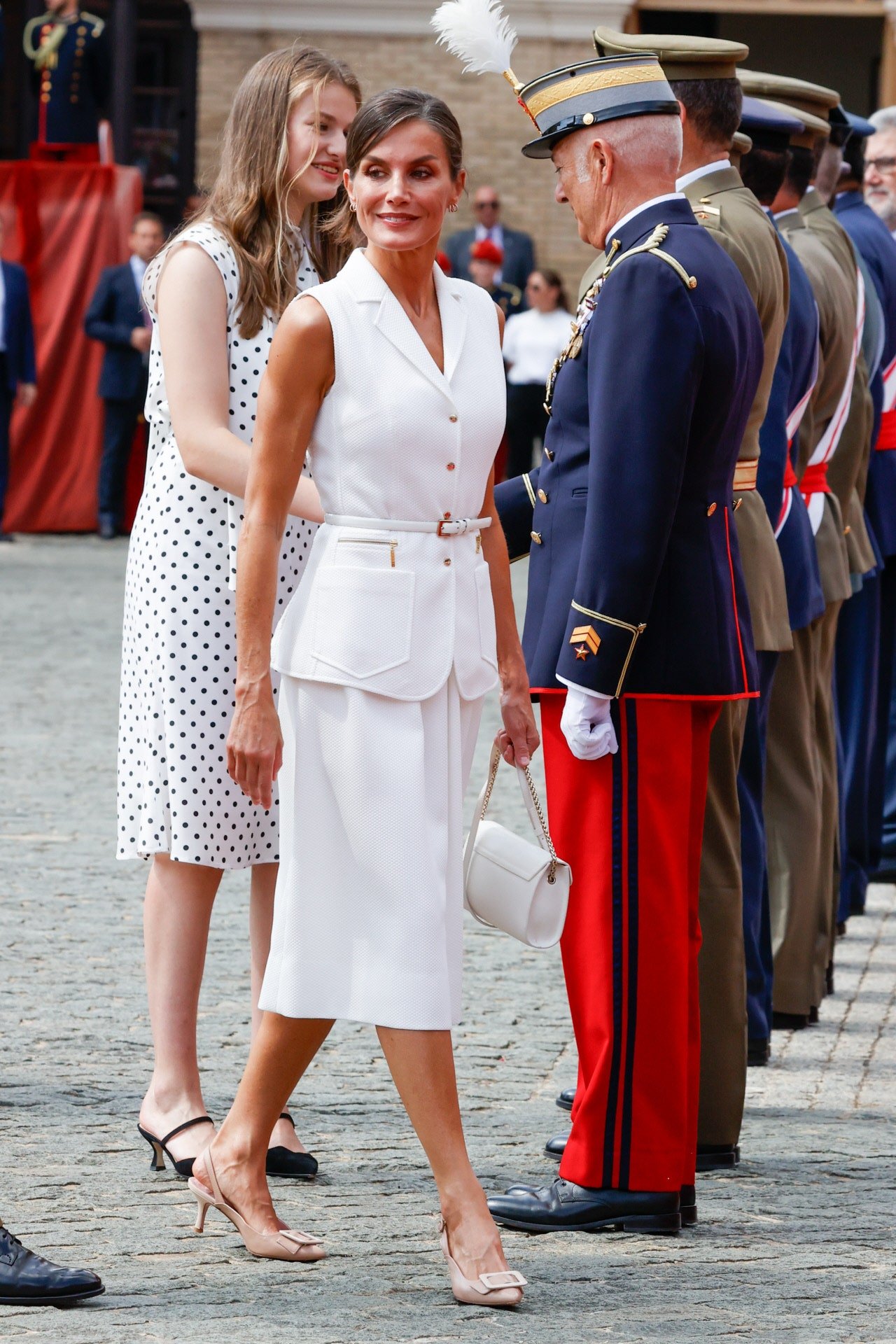 The King and Queen of Spain Attend Ceremony of Delivery of Royal Dispatches and Appointments of New Officers at the General Military Academy in Zaragoza