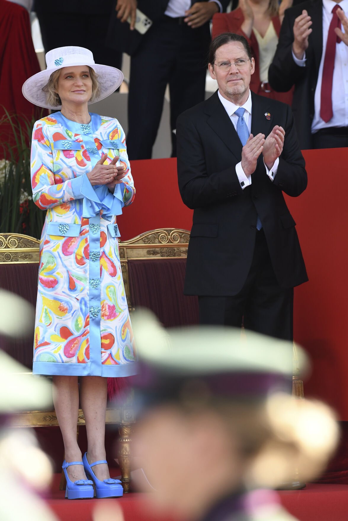 Princess Delphine Attends National Day 2023 Military Parade