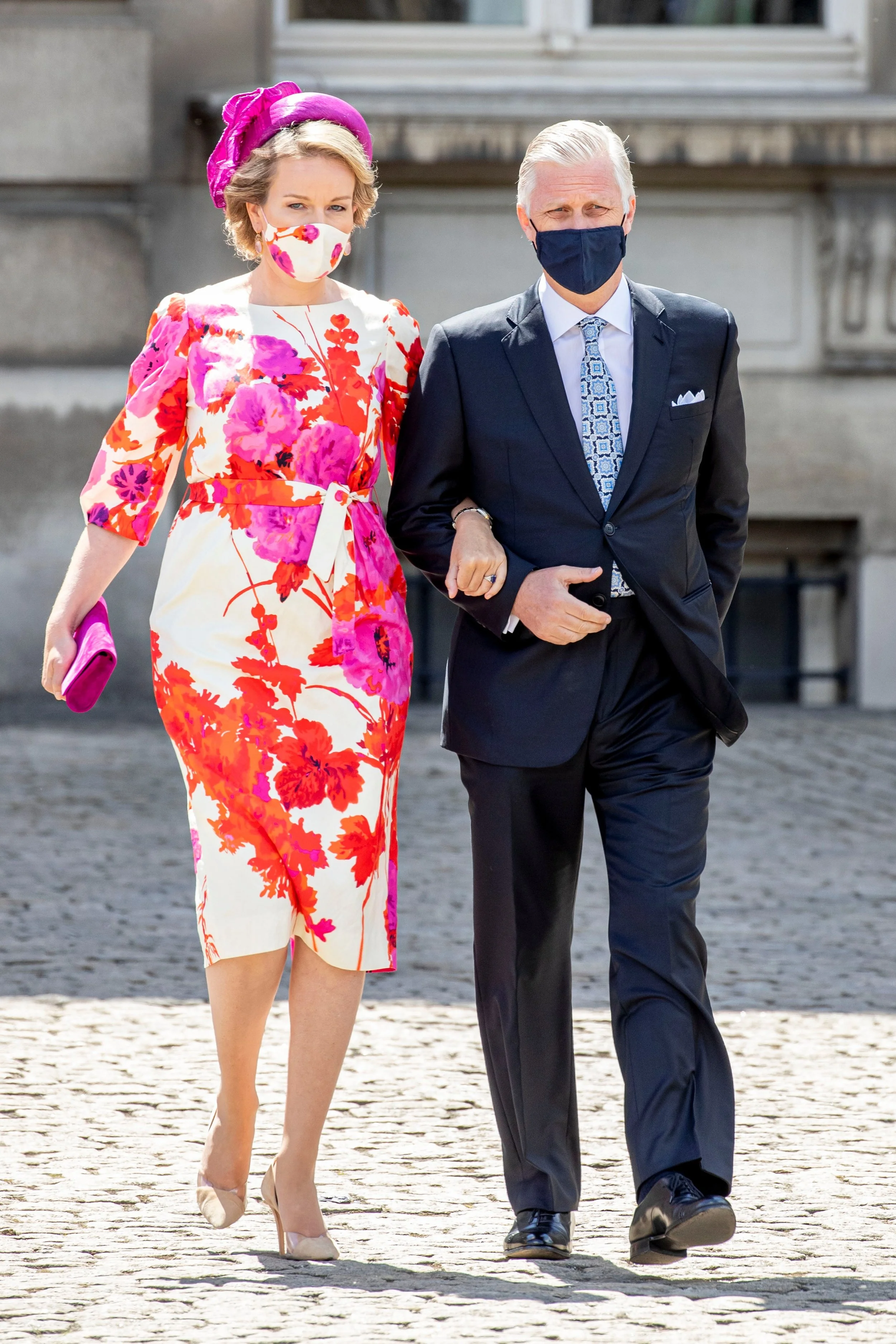 The King and Queen of Belgium Attend National Day Parade 2020
