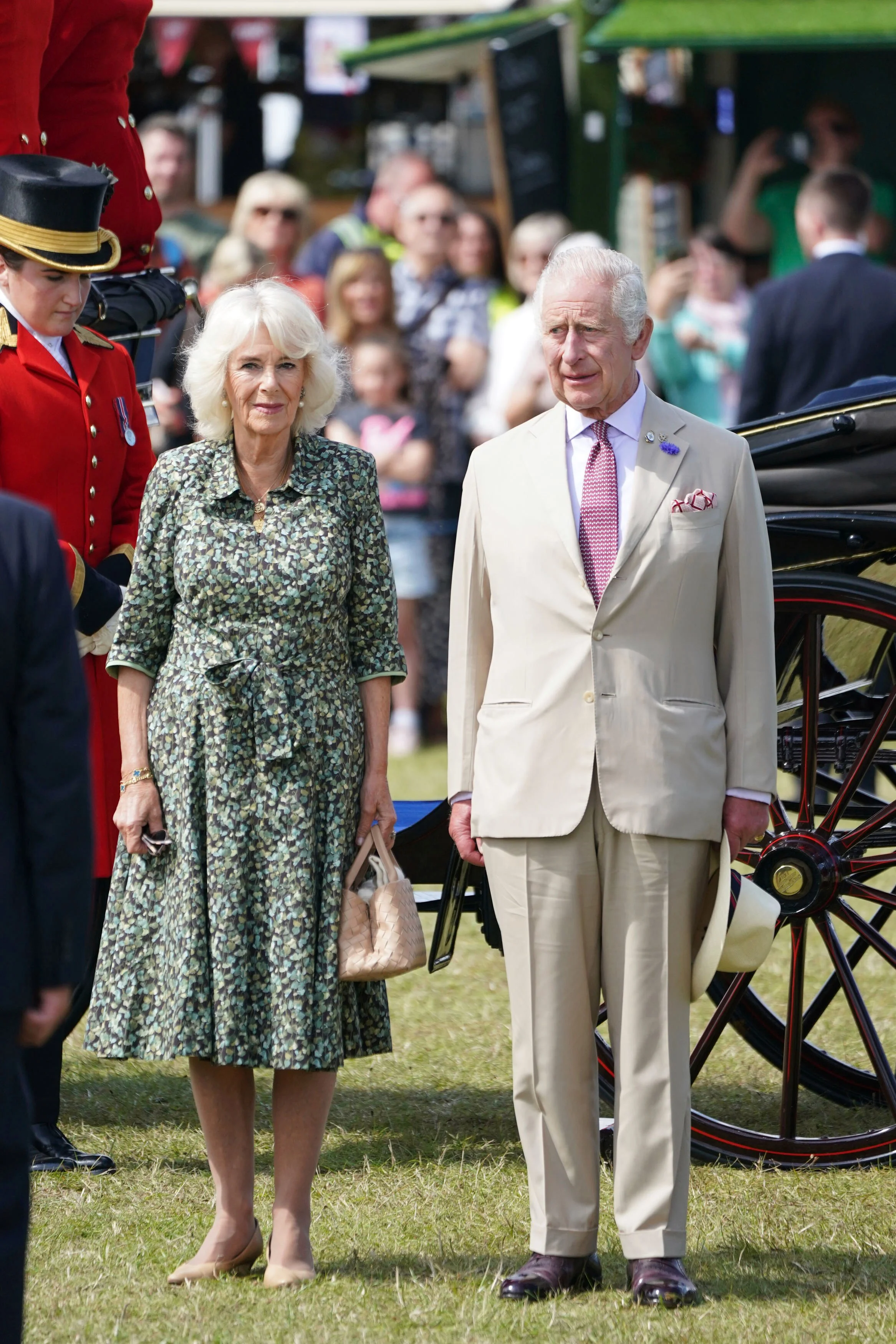 The King and Queen of the United Kingdom Visit Sandringham Flower Show 2023