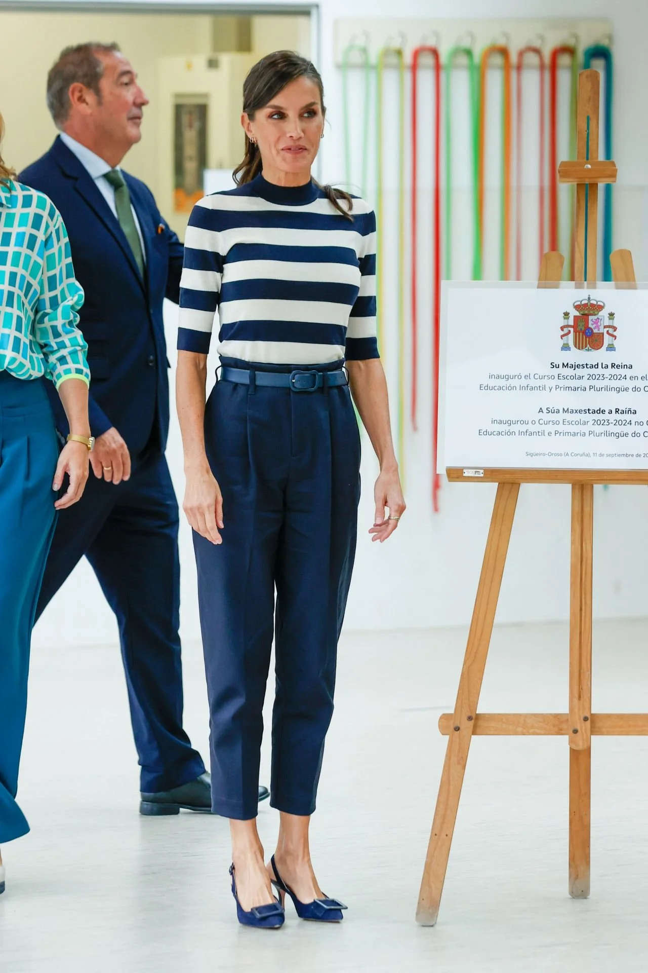 Queen Letizia Attends 2023-2024 Back to School Event in A Coruña