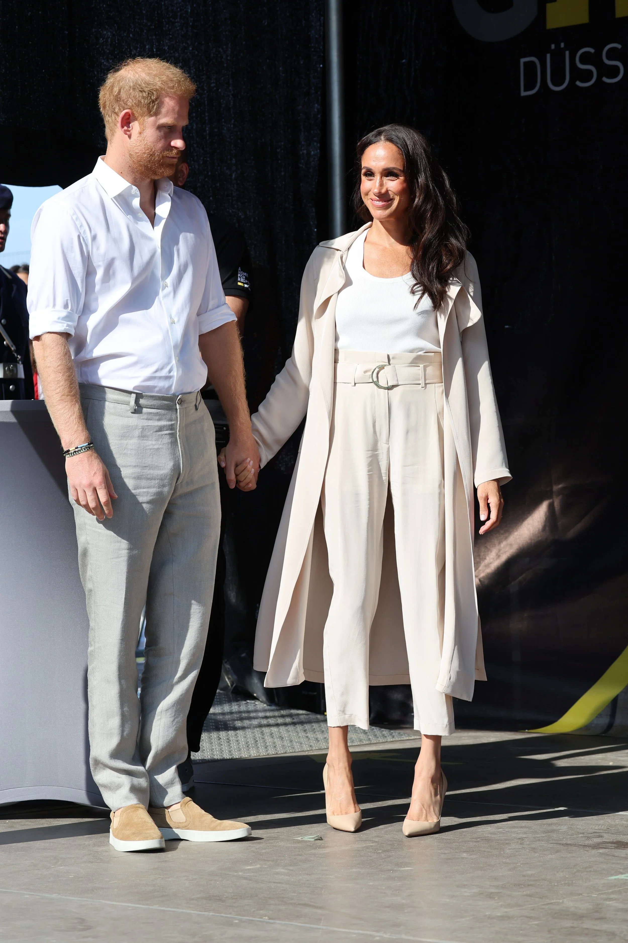 The Duke and Duchess of Sussex Attend Invictus Games Düsseldorf 2023 Swimming Medal Ceremony