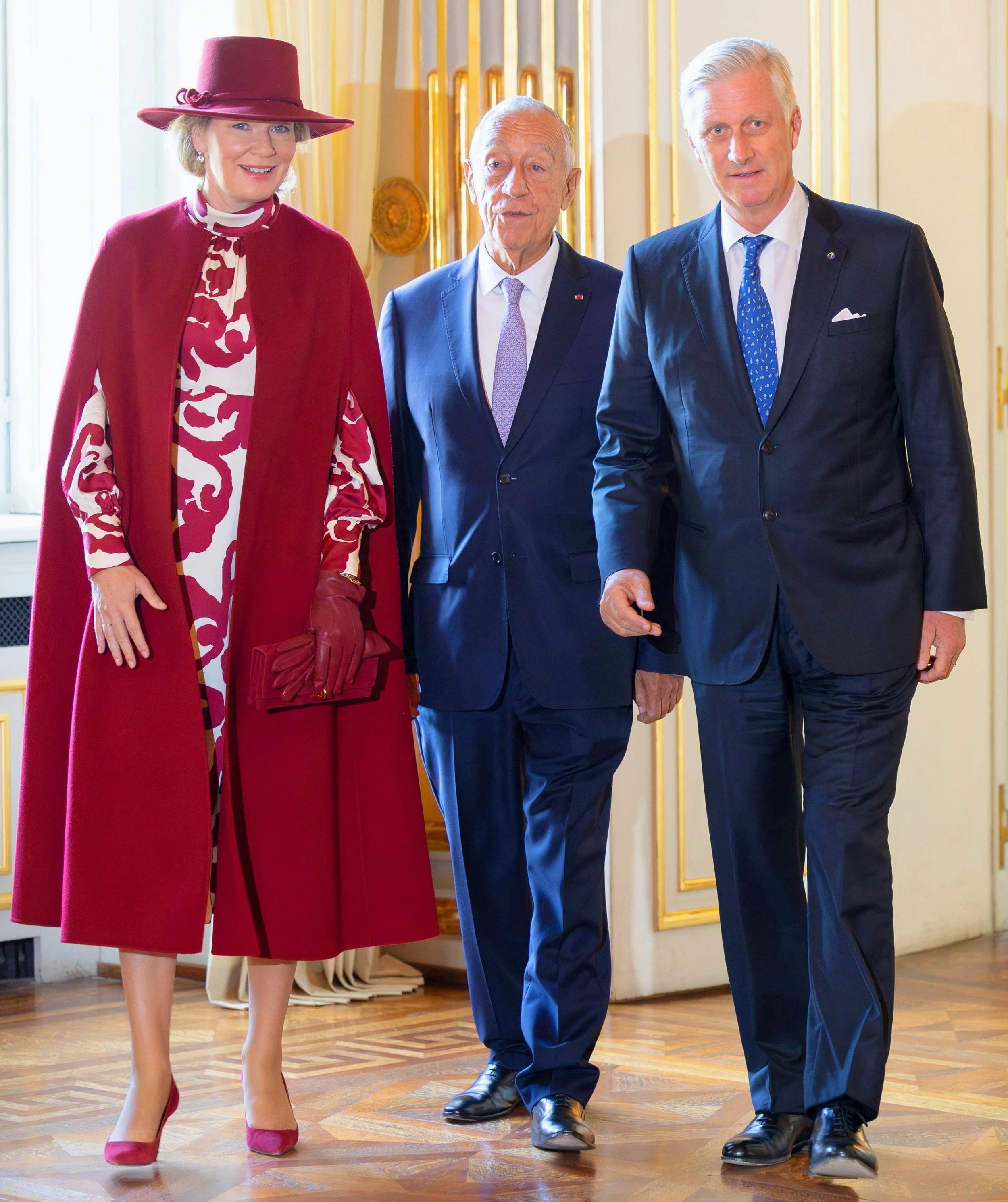 The King and Queen of the Belgians Welcome the President of Portugal for State Visit