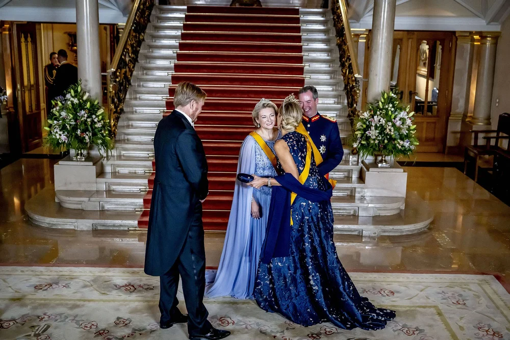 The King and Queen of the Netherlands Attend Gala Dinner in Luxembourg ...