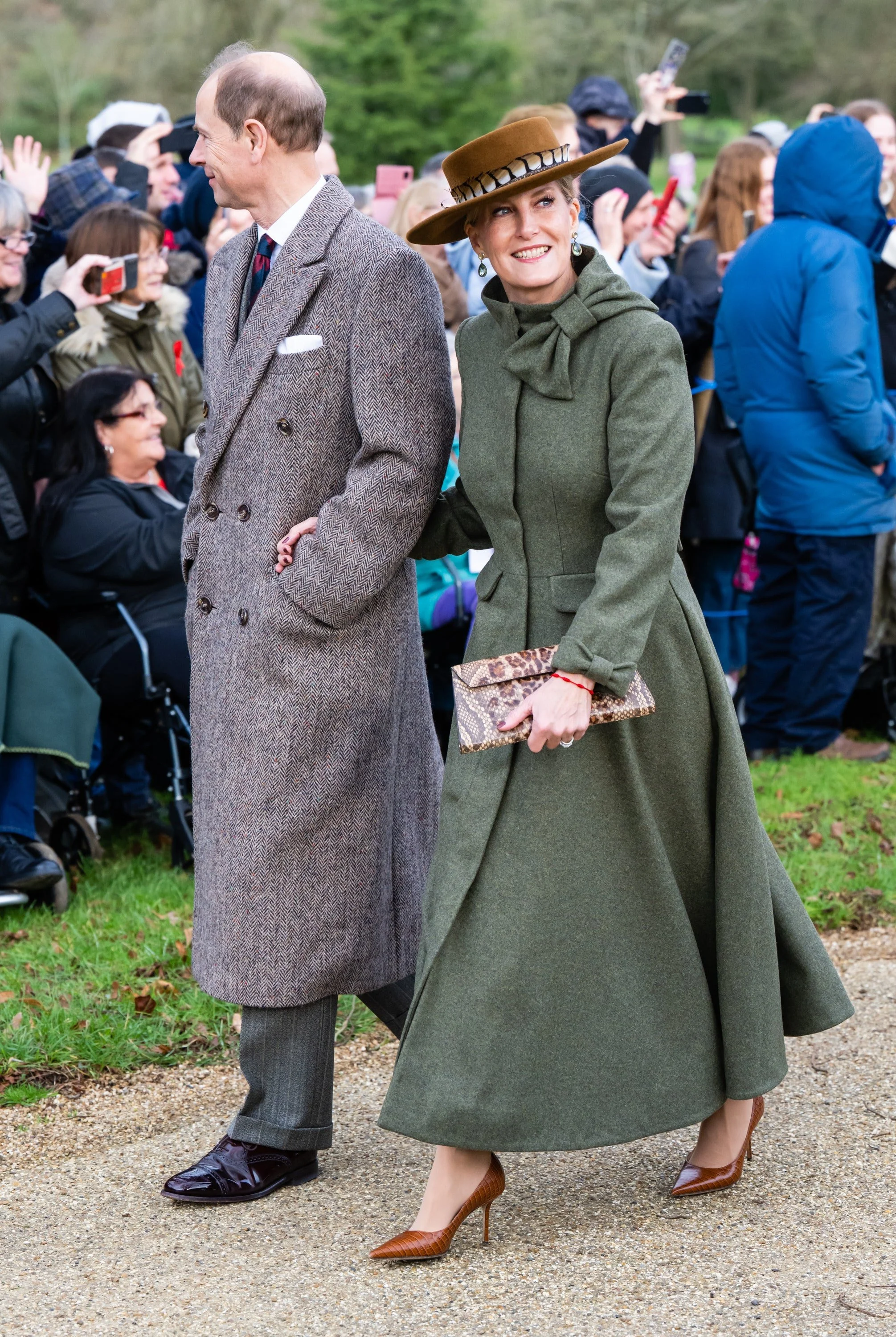 The Duke and Duchess of Edinburgh and Lady Louise Attend Christmas Day Service 2023