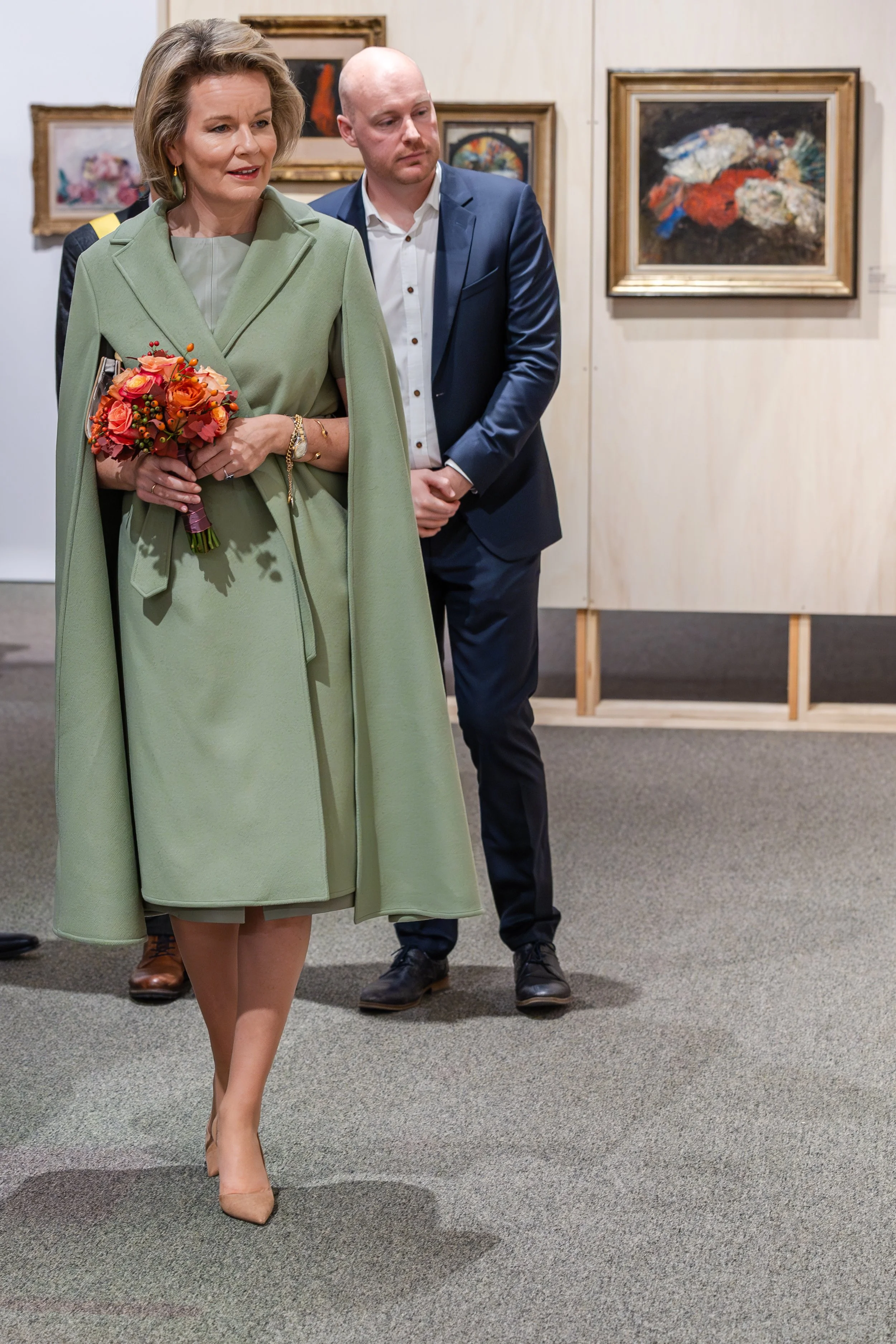 The King and Queen of the Belgians Visit the Mu.ZEE Museum in Oostende