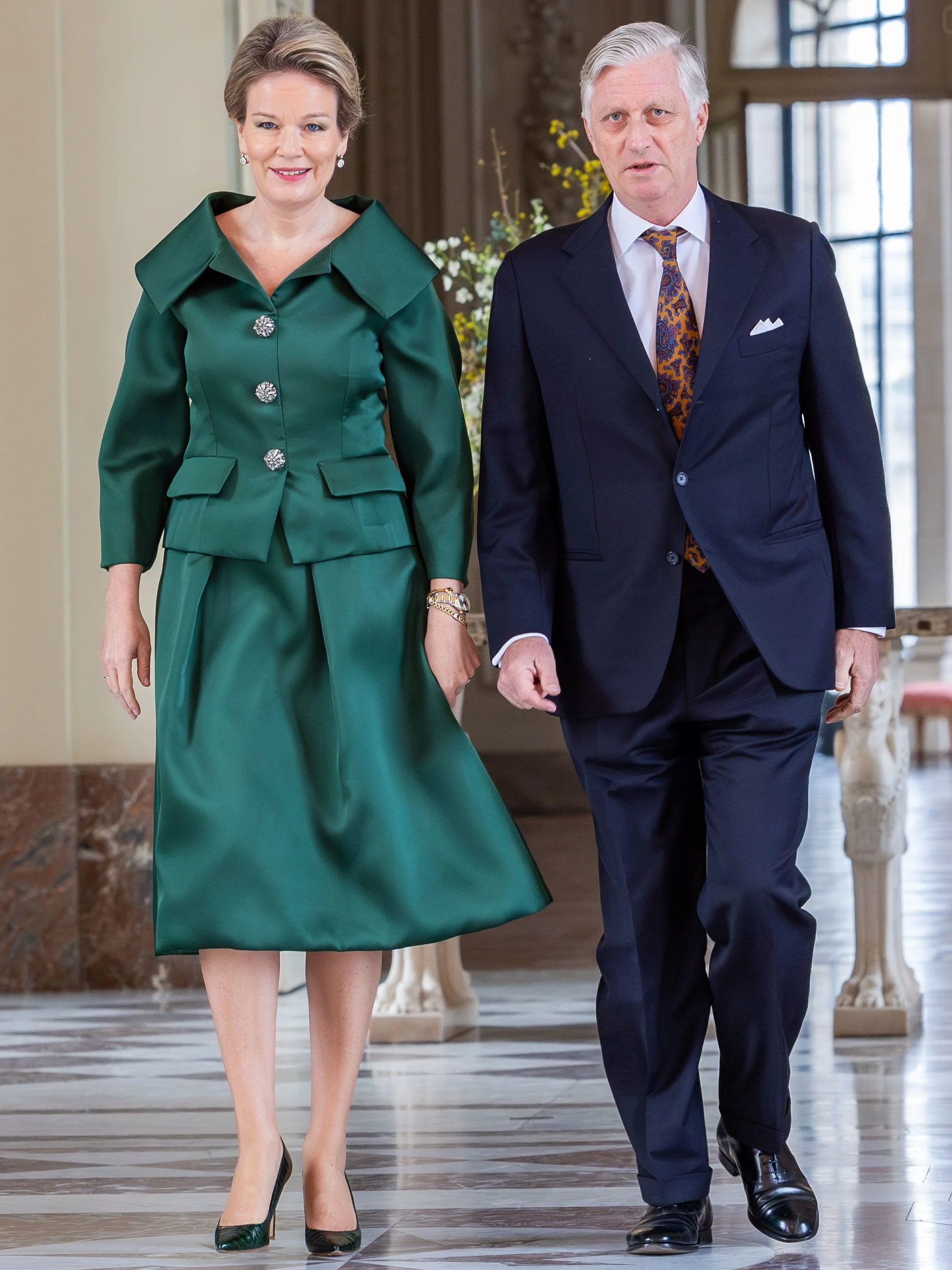 The King and Queen of the Belgians Host the 2024 New Year Reception for NATO Representatives