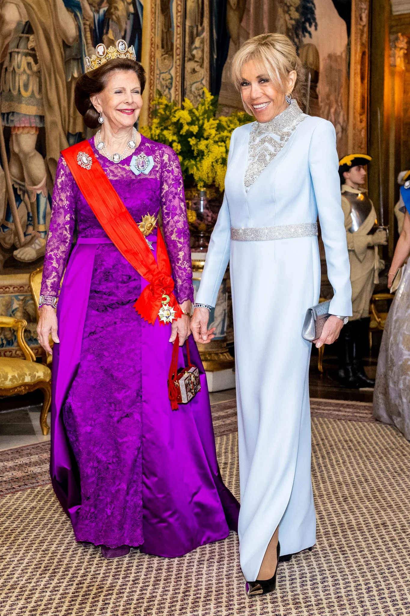 The King and Queen of Sweden Host State Banquet in Honour of the President and First Lady of France