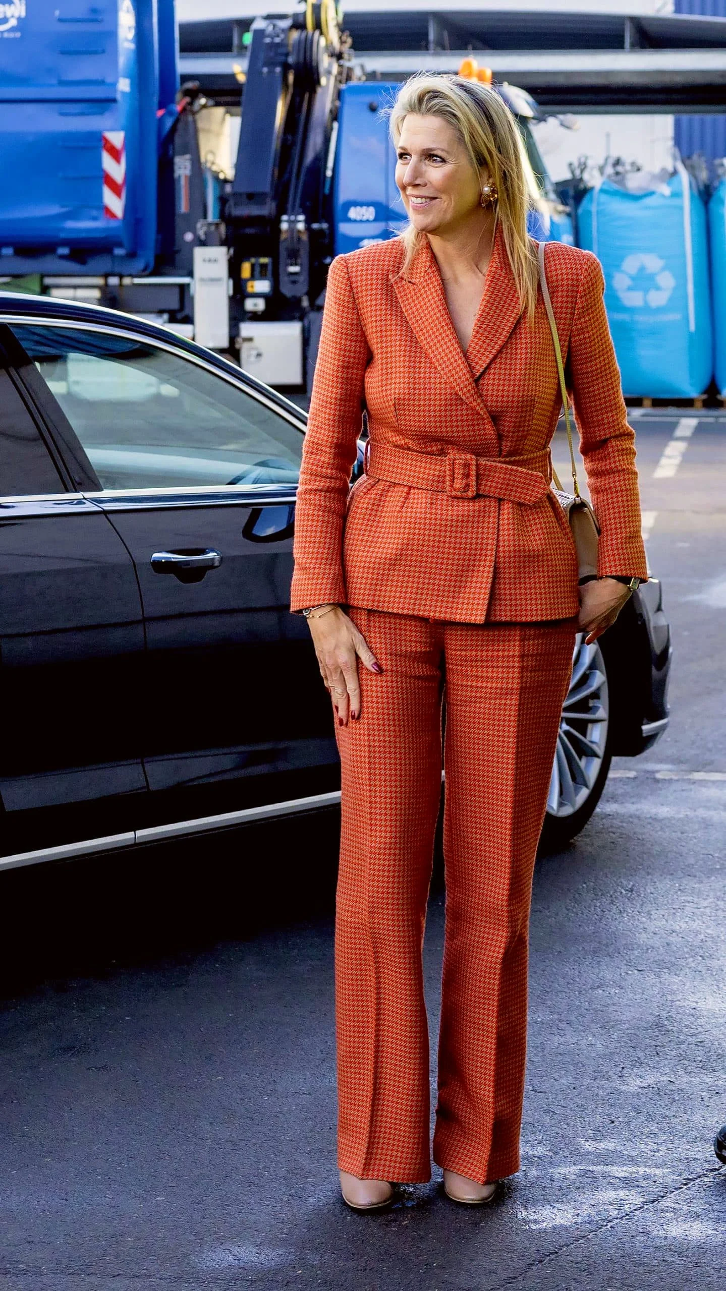 Queen Maxima Visits Waste Recycling Company Renewi in Eindhoven