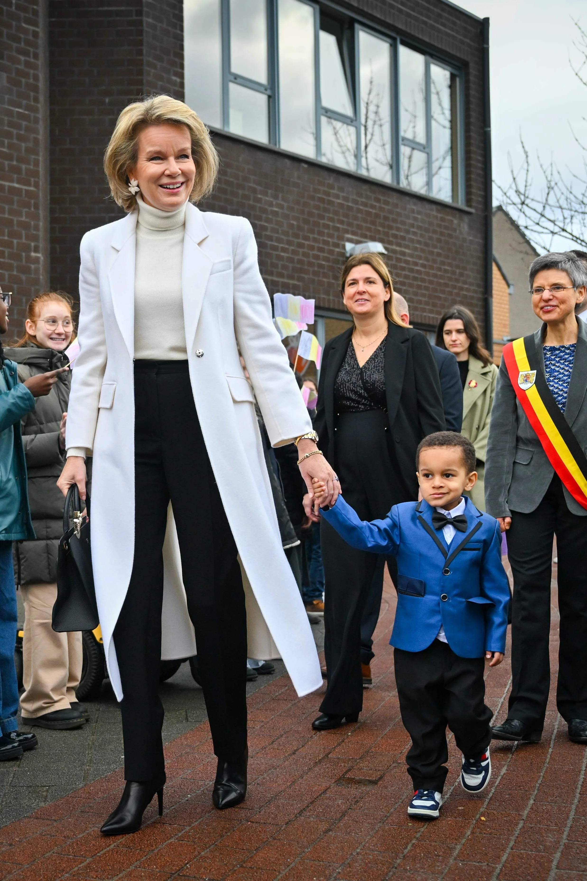 Queen Mathilde Visits Salto Primary School in Oud-Turnhout