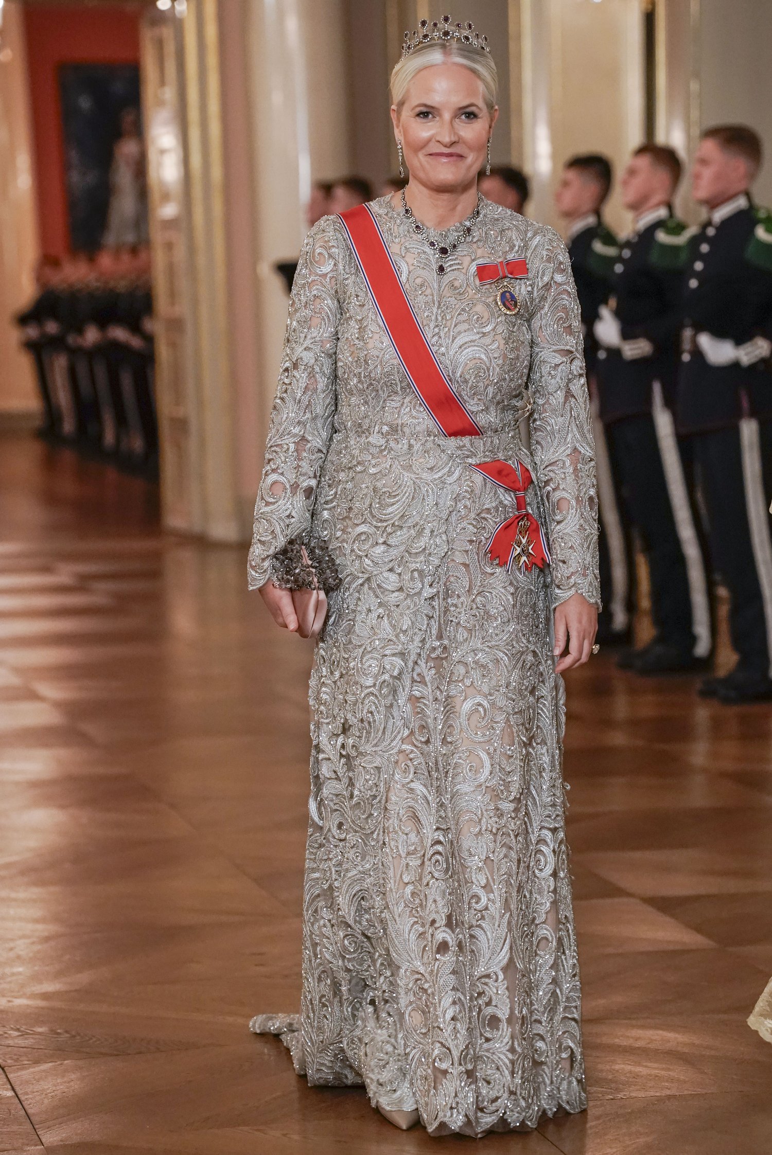 Crown Princess Mette-Marit Attends State Banquet in Honour of the President of Tanzania
