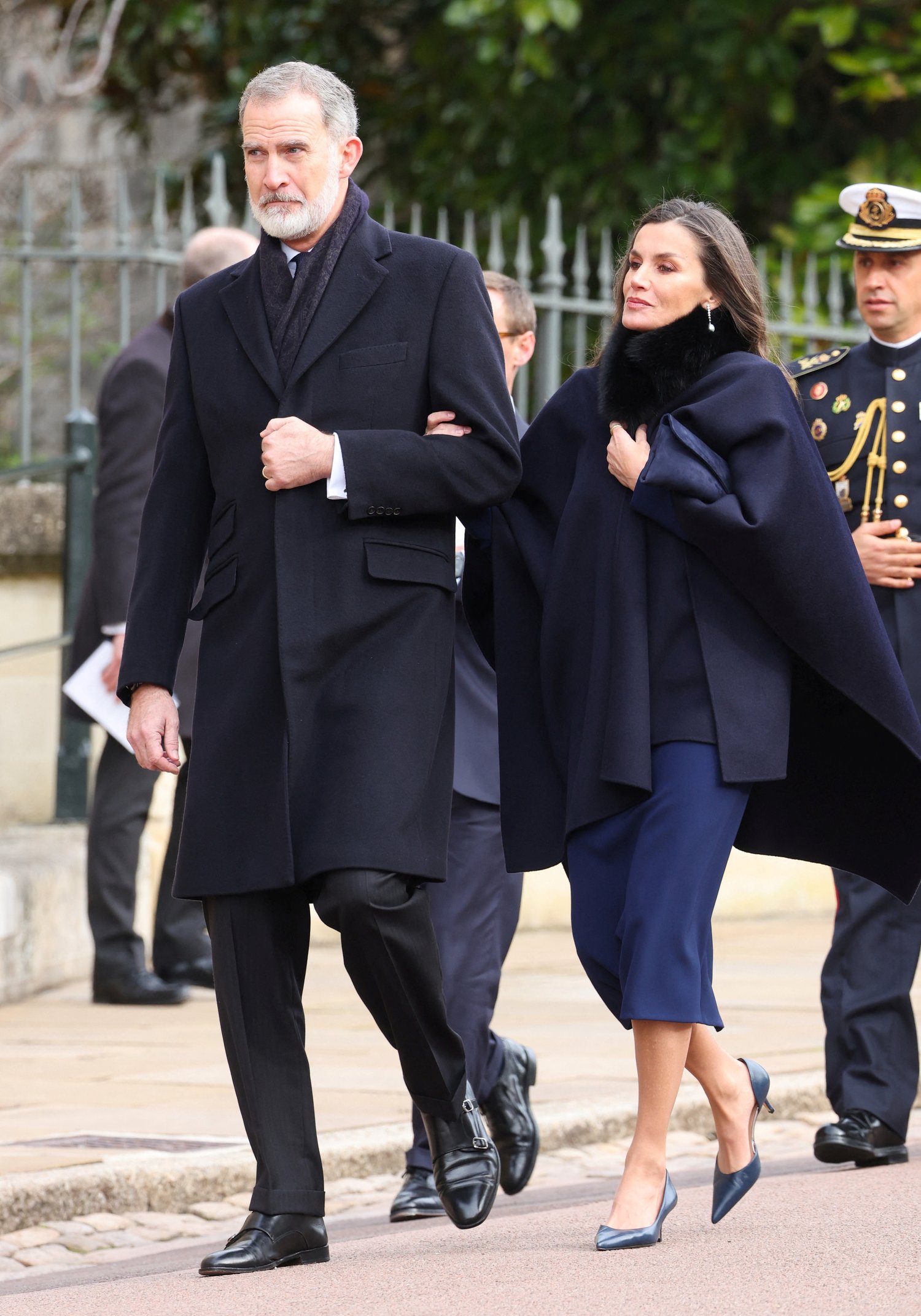 The King and Queen of Spain Attend Thanksgiving Service for King Constantine II