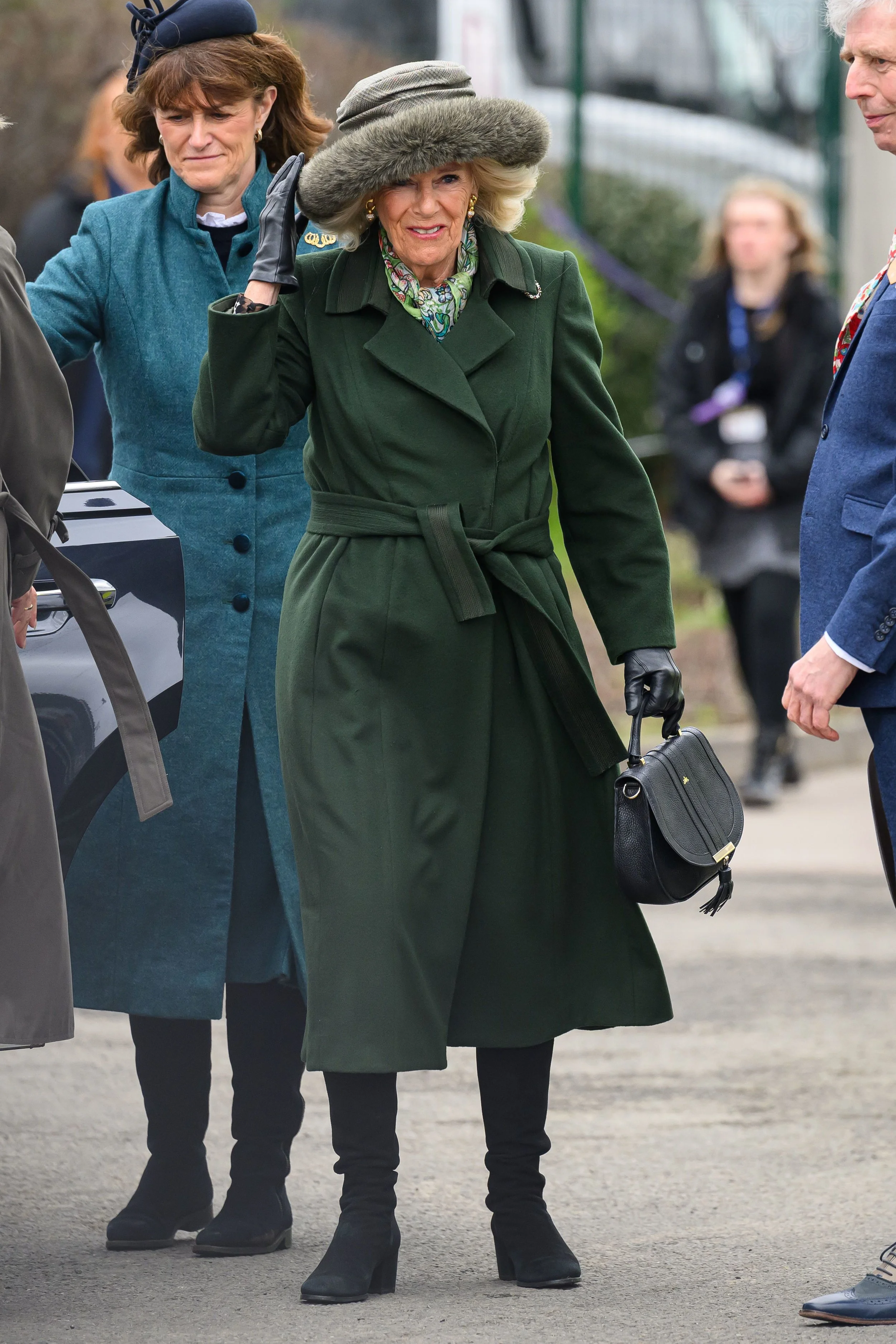Queen Camilla Attends Cheltenham Festival 2024 Day 2