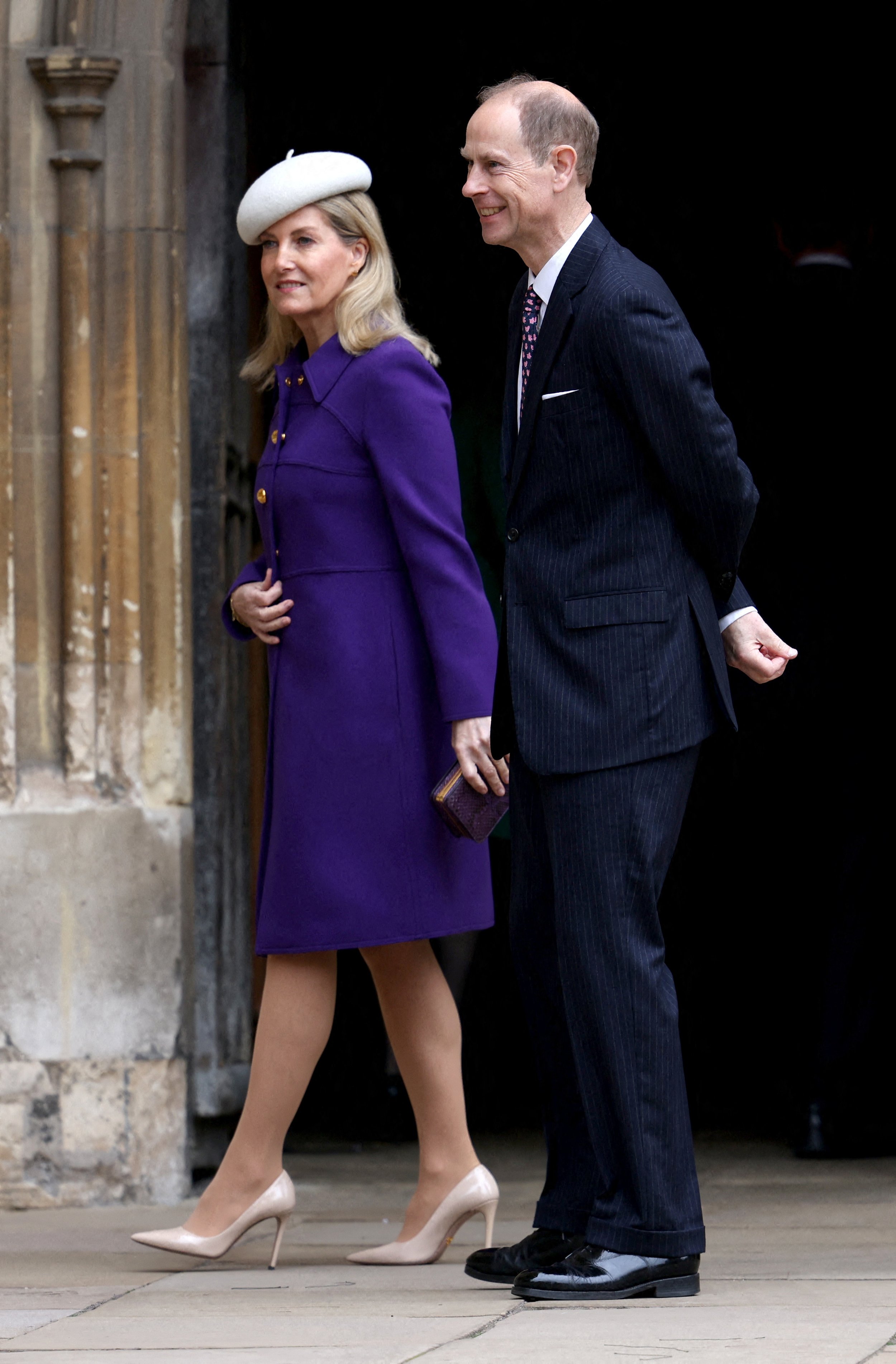 The Duke and Duchess of Edinburgh Attend 2024 Easter Mattins Service at Windsor Castle