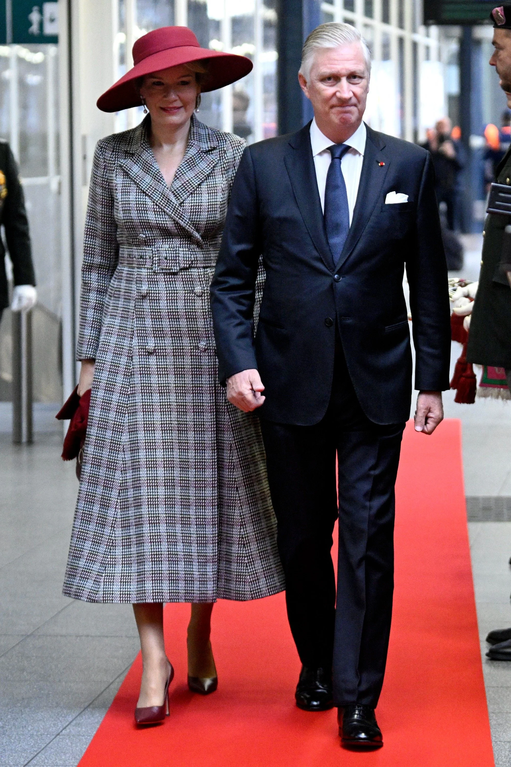 The King and Queen of the Belgians Arrive in Paris for State Visit