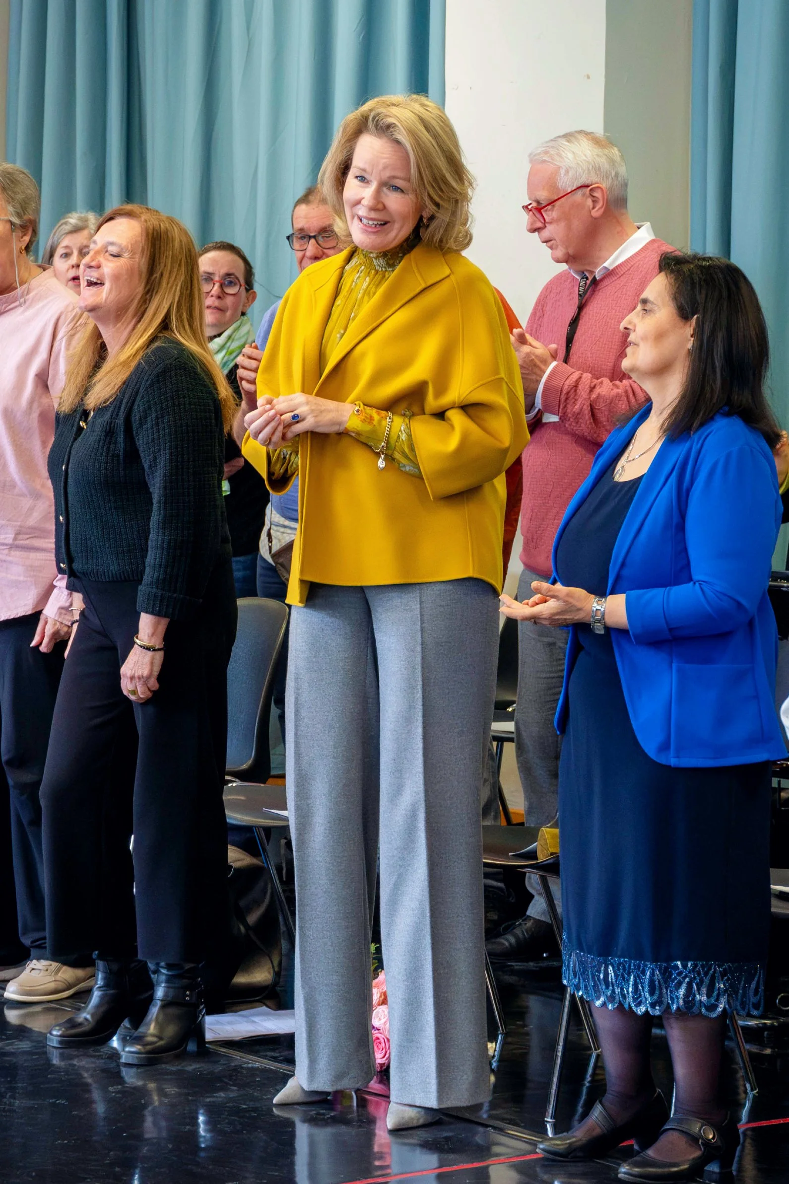 Queen Mathilde Attends Singing Workshop at Federal Opera House